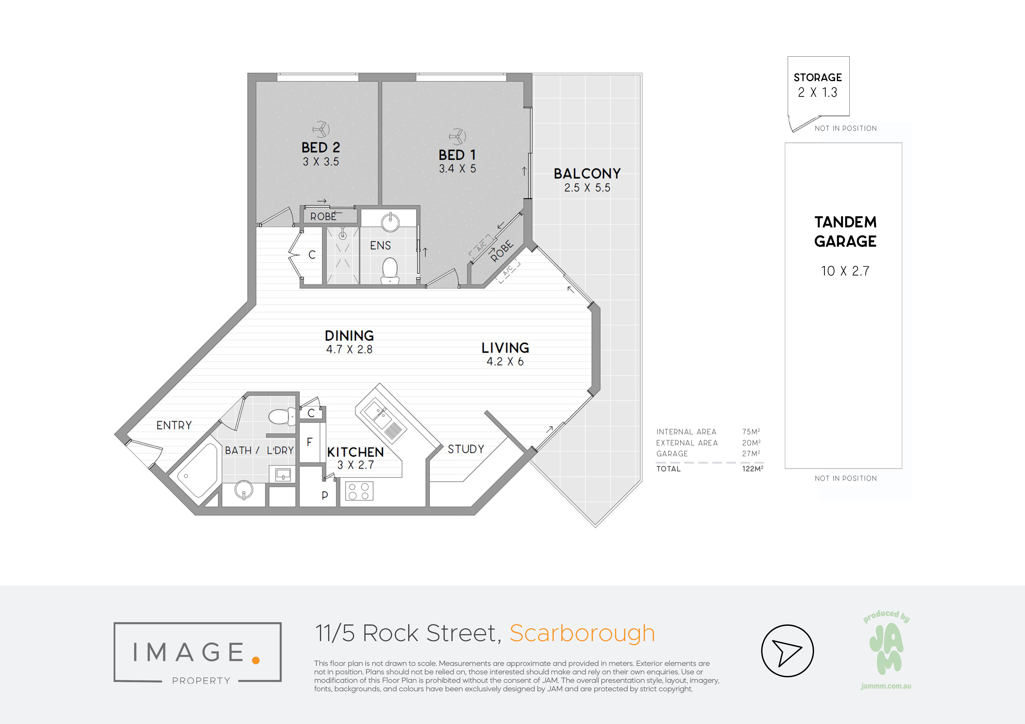Floorplan for 11/5 Rock Street, Scarborough  QLD  4020