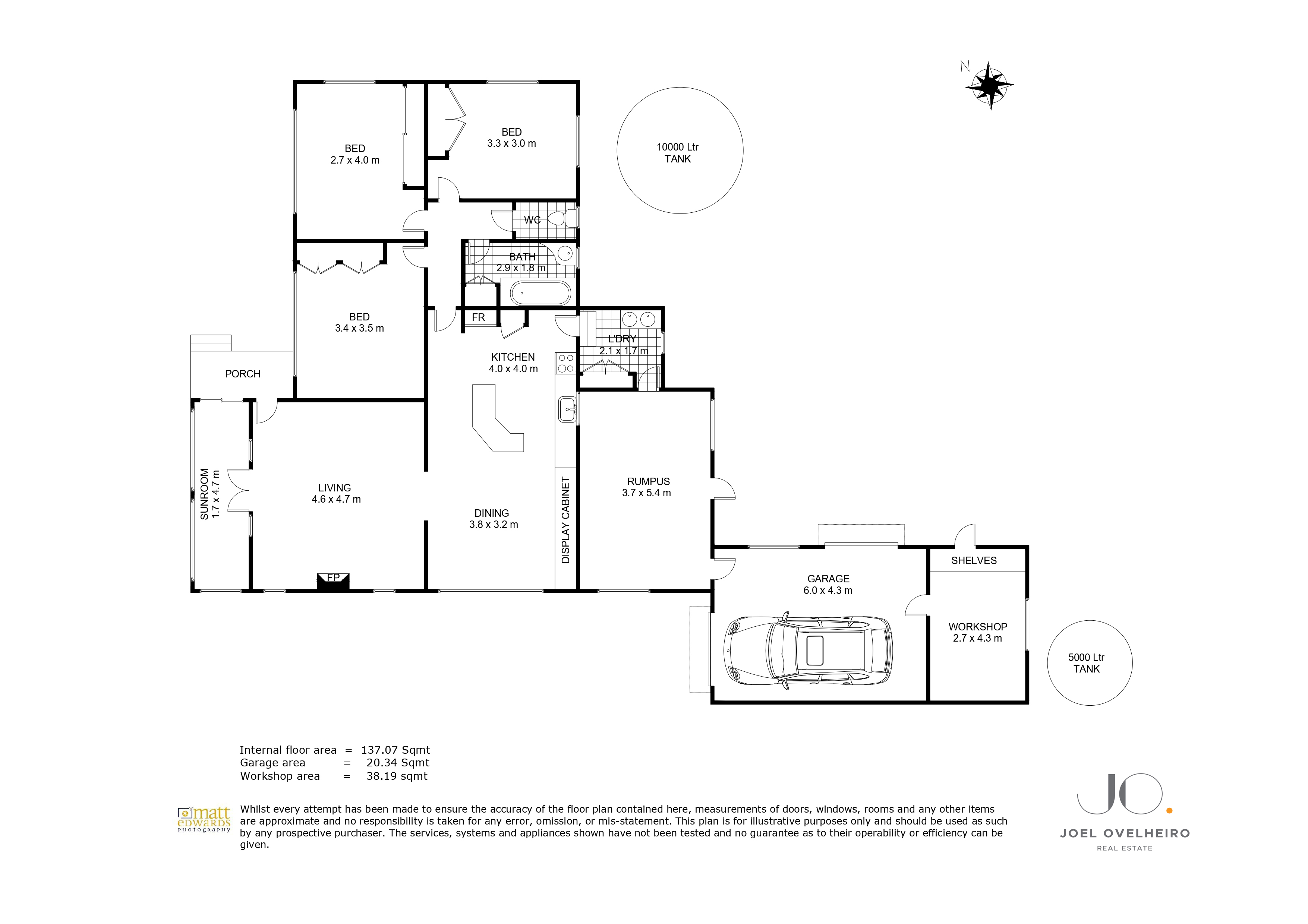 Floorplan for 5 Tancred Avenue, Newtown  QLD  4350