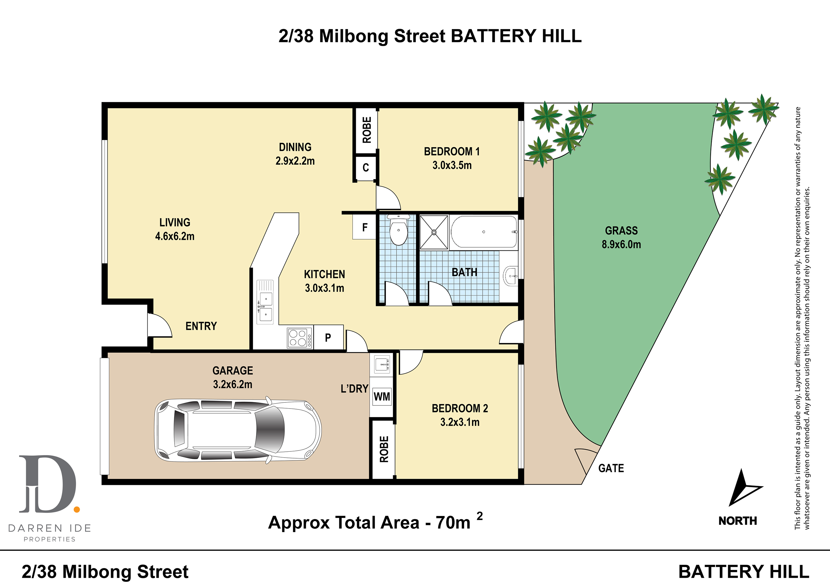 Floorplan for 2/38 Milbong Street, Battery Hill  QLD  4551