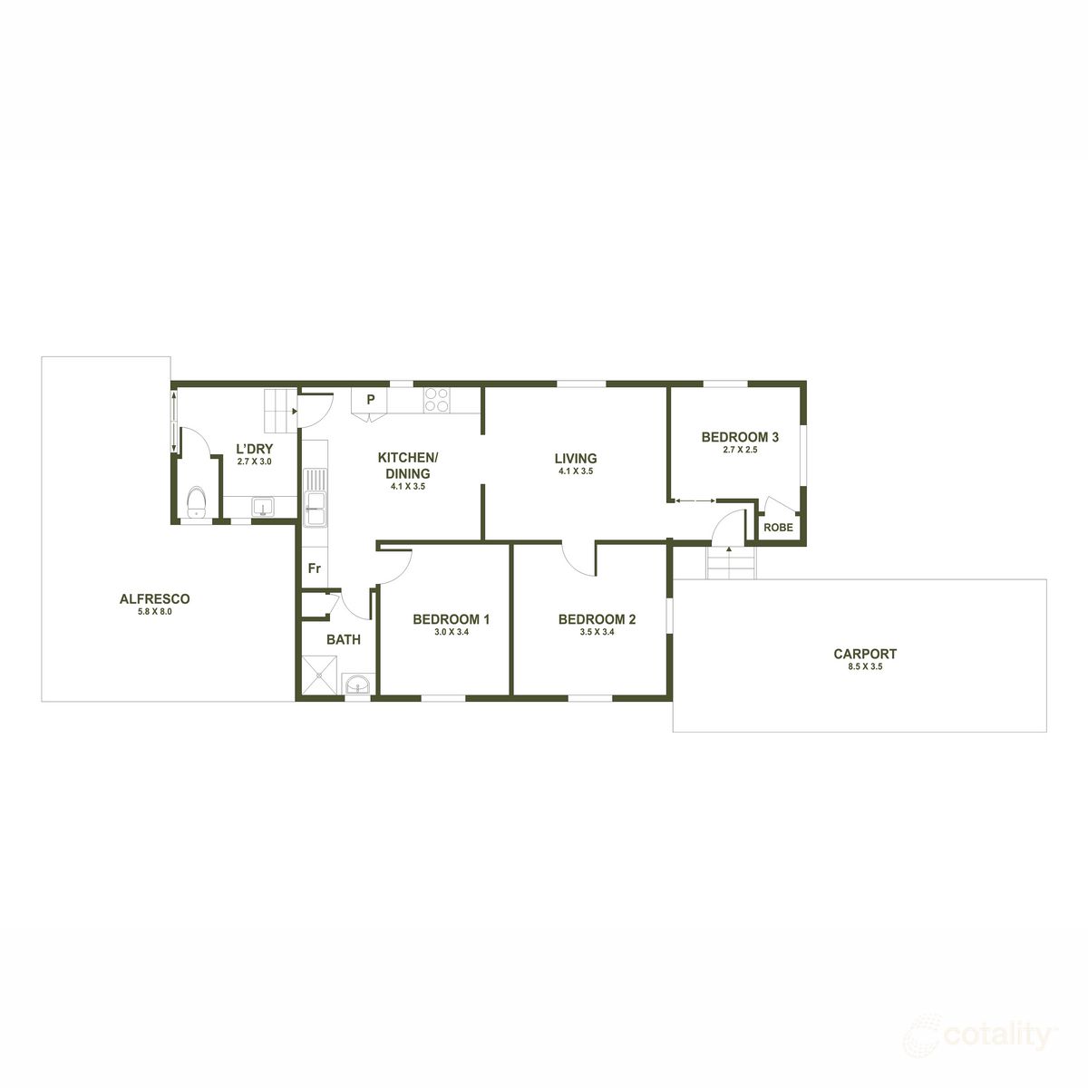 Floorplan for 10 Morcombe Street, Brighton  QLD  4017