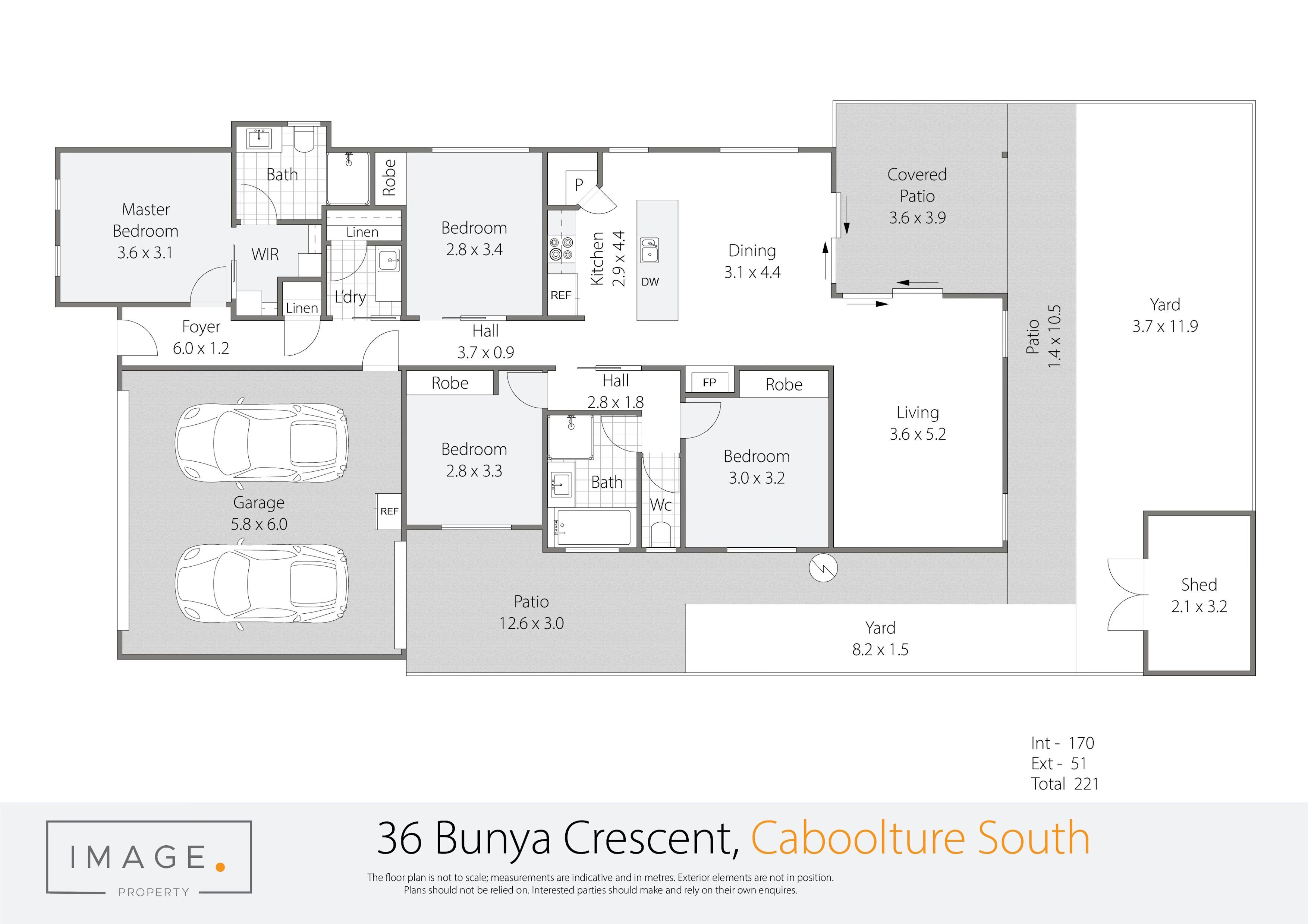 Floorplan for 36 Bunya Crescent, Caboolture South  QLD  4510