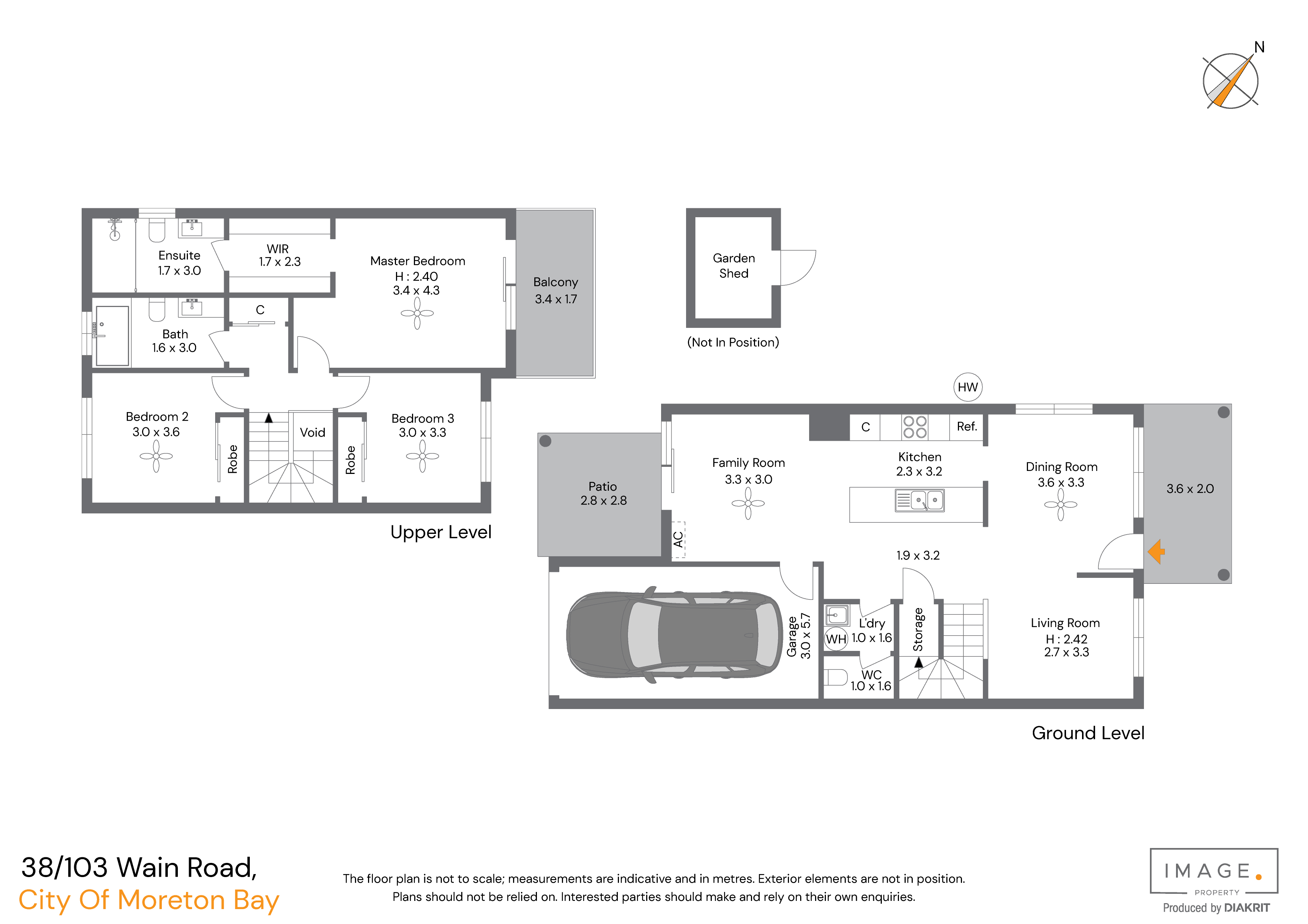 Floorplan for 38/103 Wain Road, Burpengary  QLD  4505