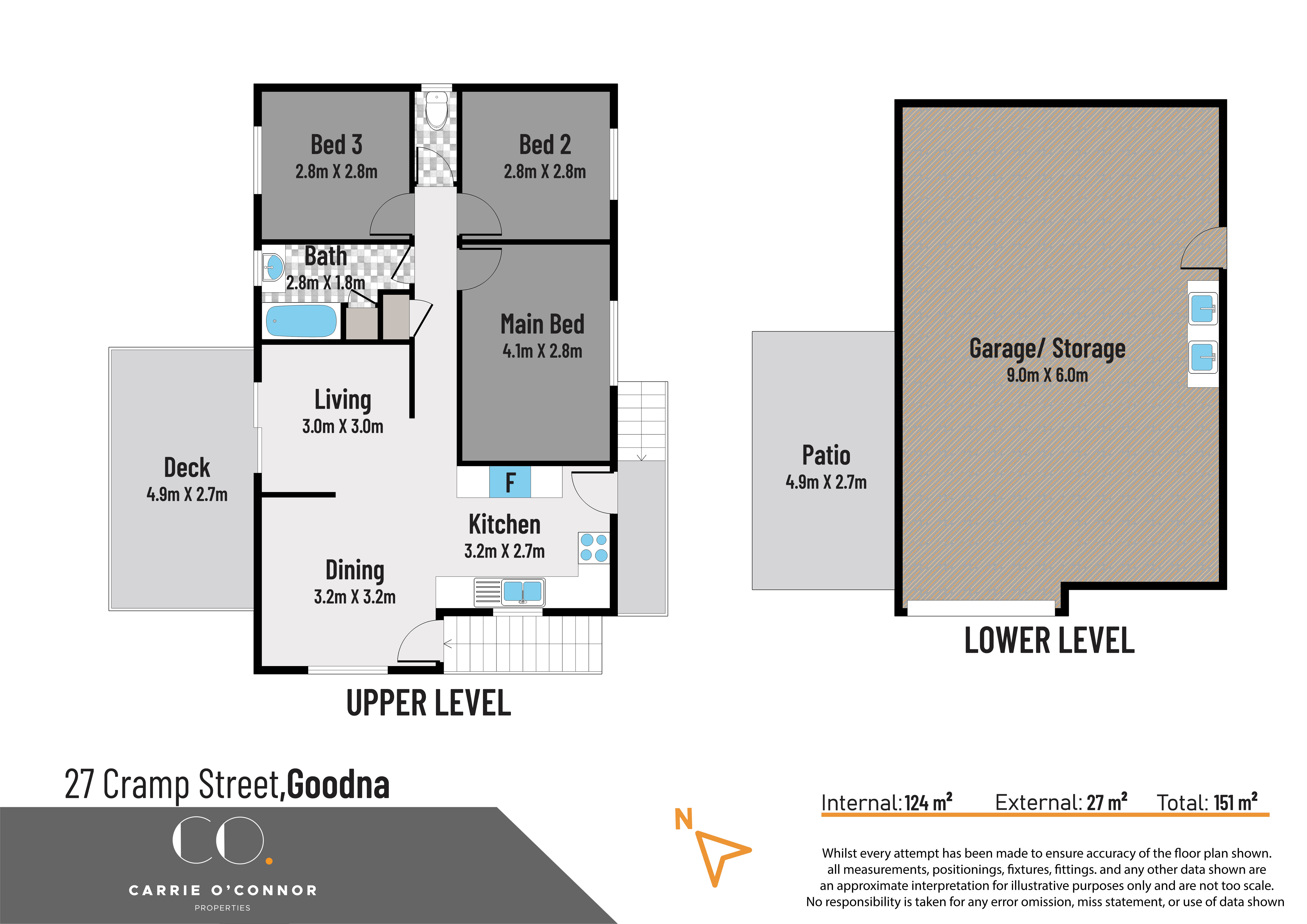 Floorplan for 27 Cramp Street, Goodna  QLD  4300