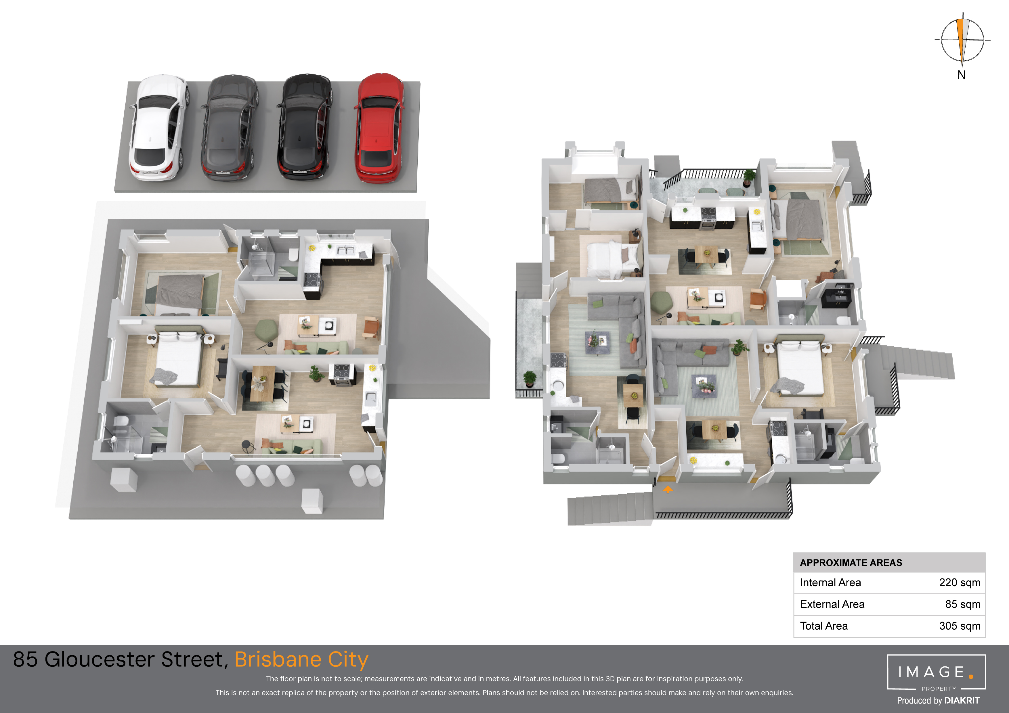 Floorplan for 85 Gloucester Street, South Brisbane  QLD  4101