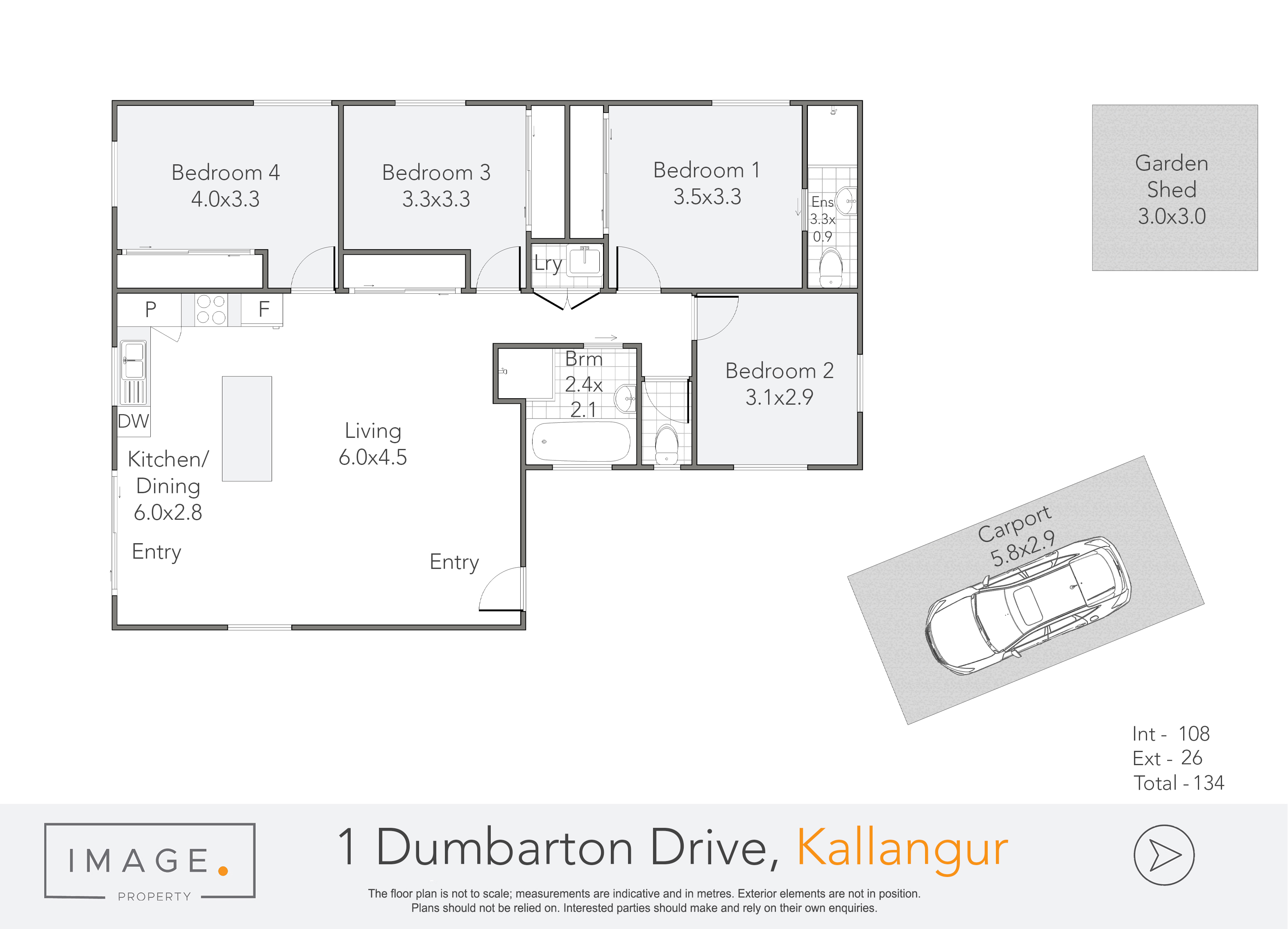 Floorplan for 1 Dumbarton Drive, Kallangur  QLD  4503