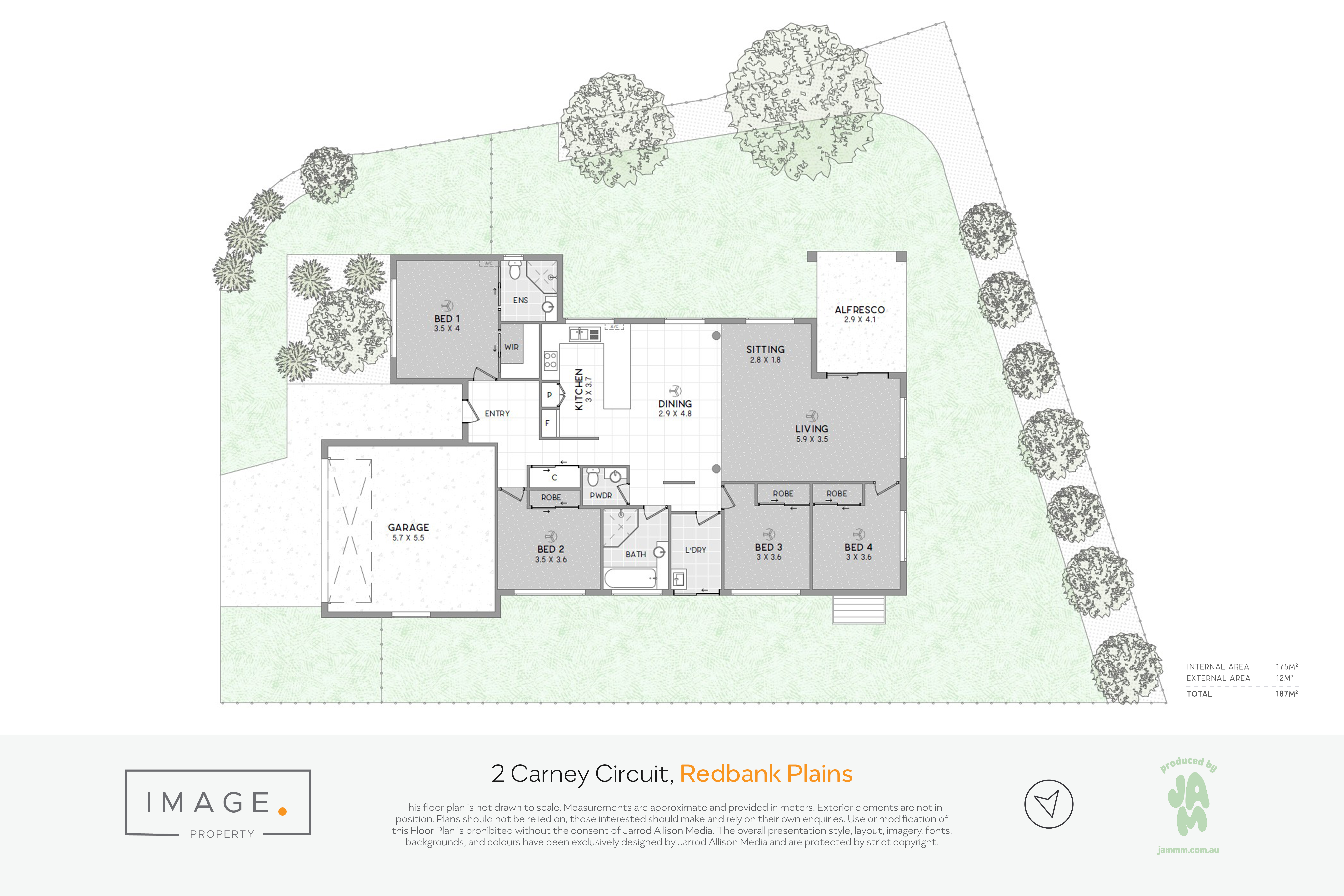 Floorplan for 2 Carney Circuit, Redbank Plains  QLD  4301