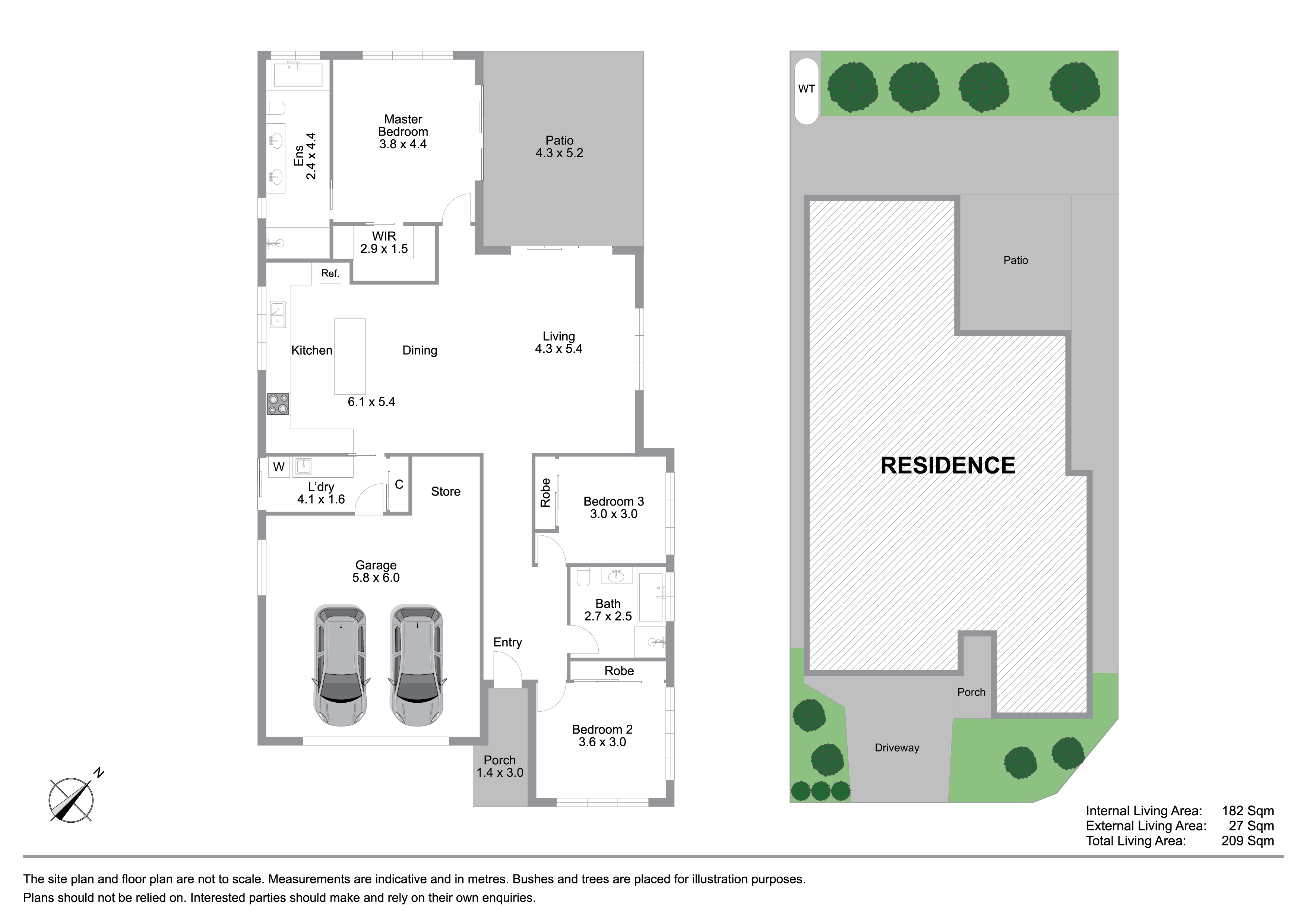 Floorplan for 36 Mackintosh Drive, North Lakes  QLD  4509