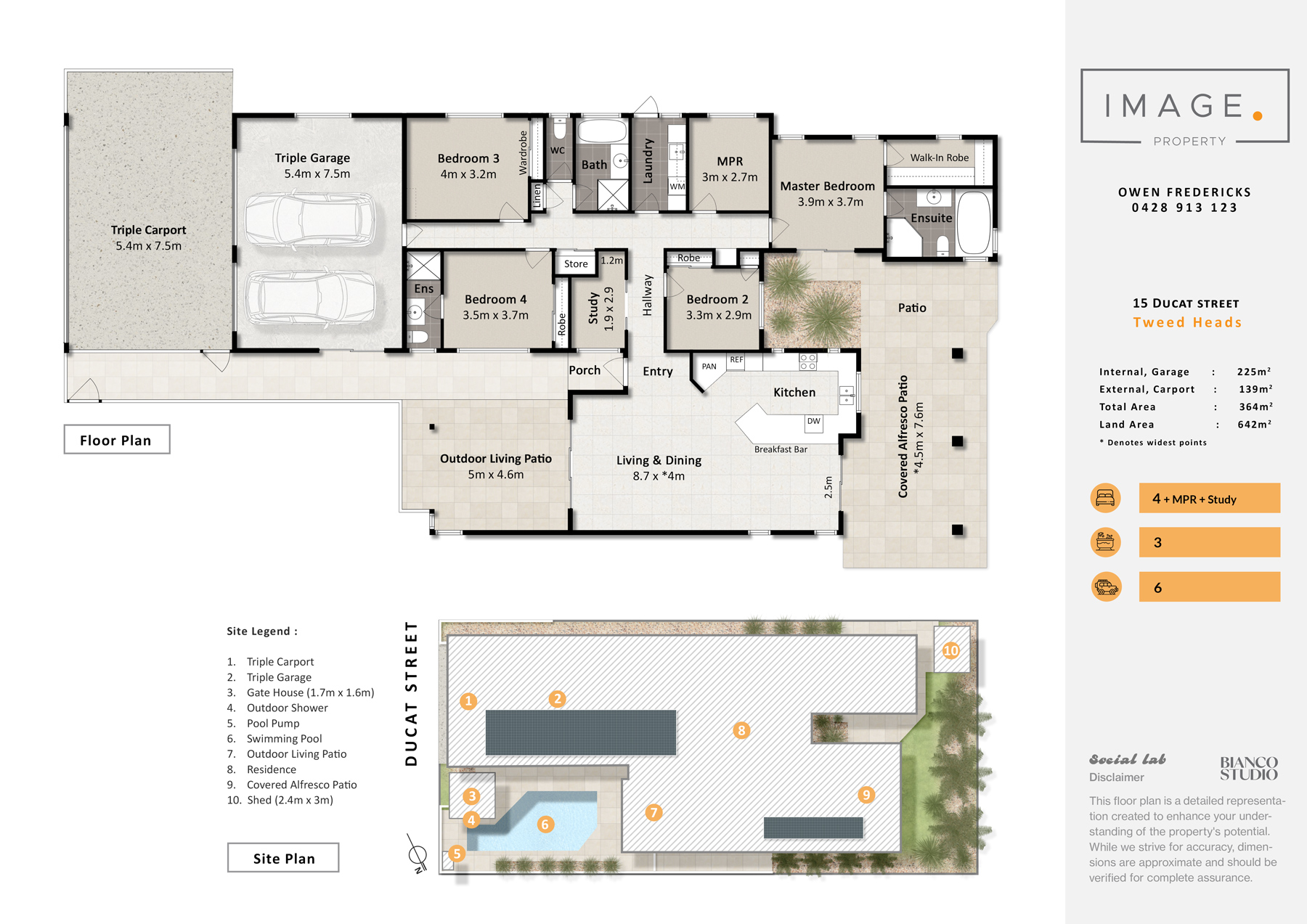 Floorplan for 15 Ducat Street, Tweed Heads  NSW  2485