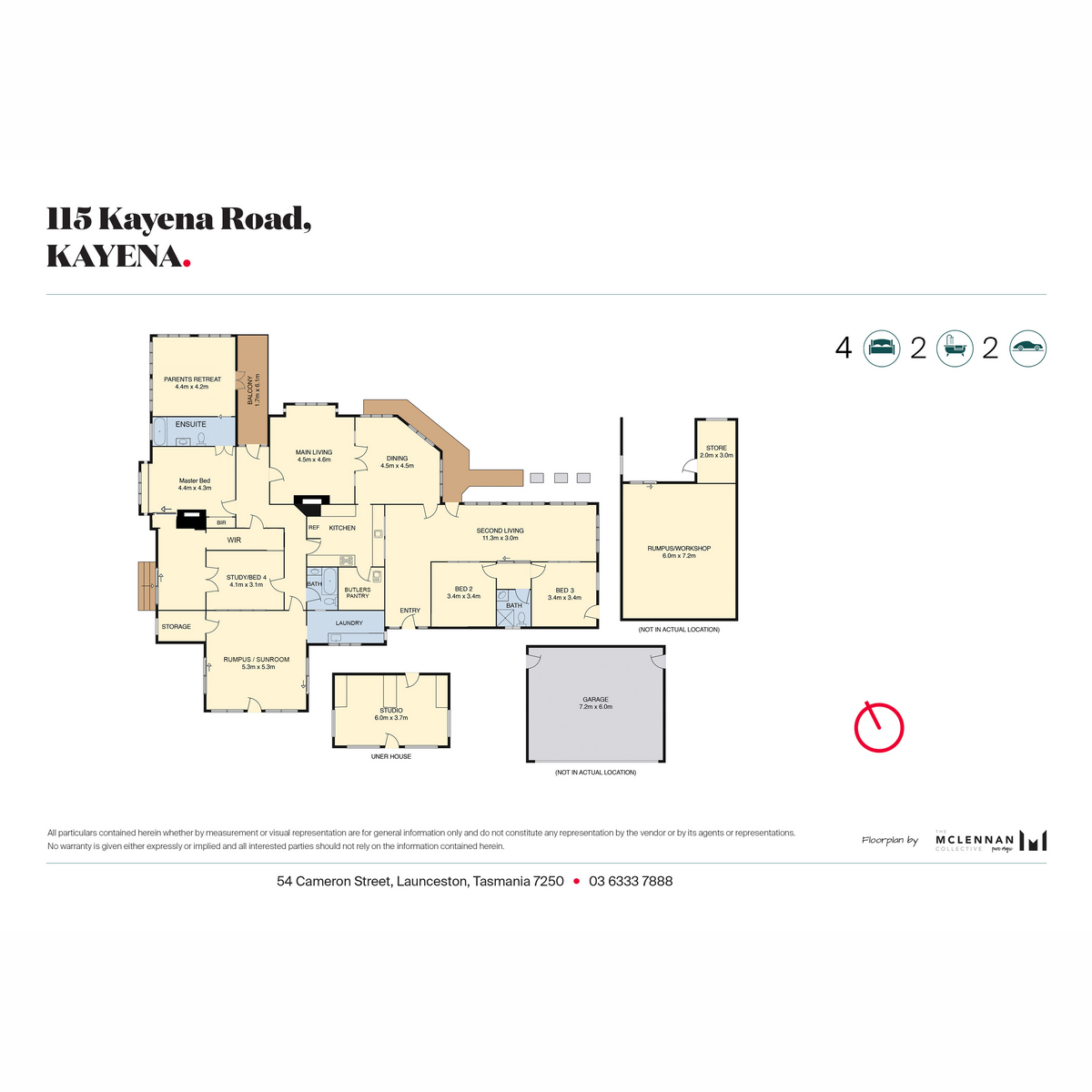 115 Kayena Road, Kayena, TAS, 7270 - Floorplan 1