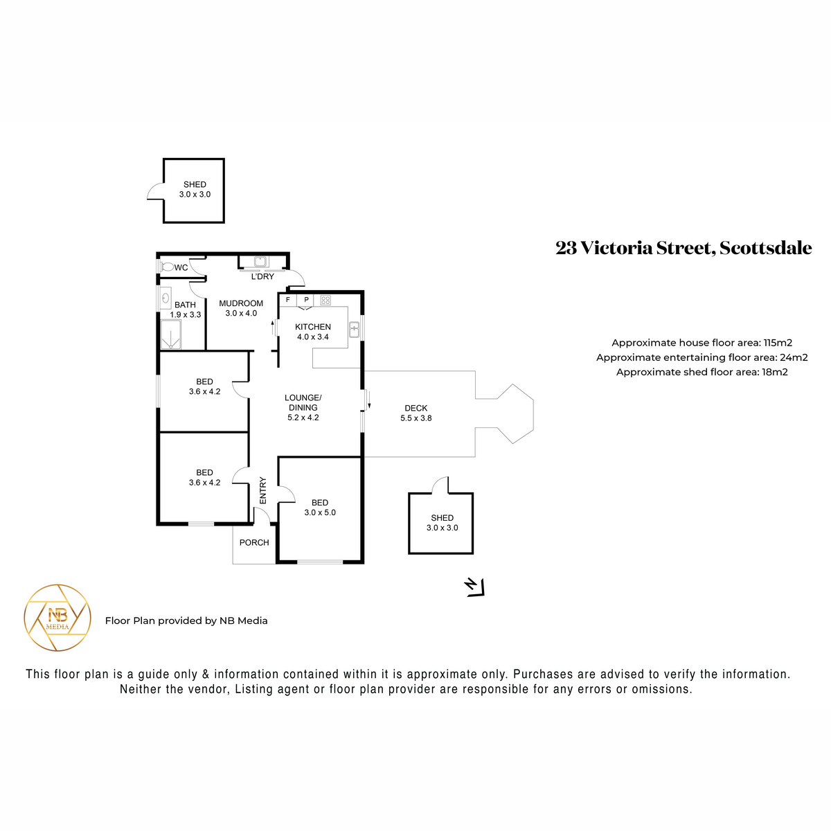 23 Victoria Street, Scottsdale, TAS, 7260 - Floorplan 1