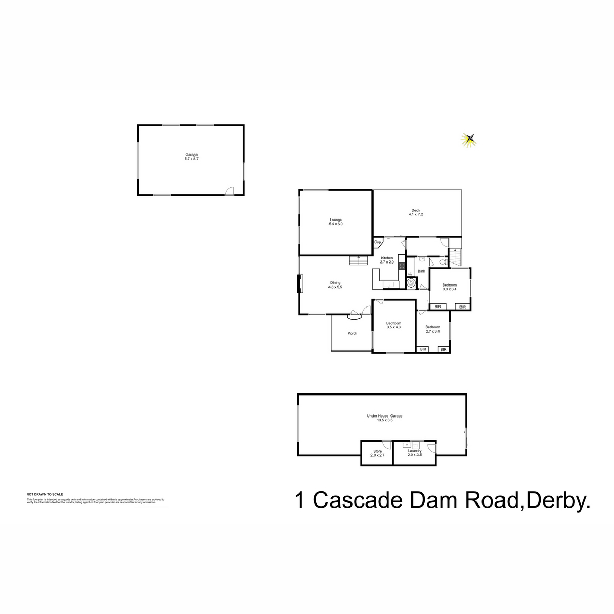1 Cascade Dam Road, Derby, TAS, 7264 - Floorplan 1