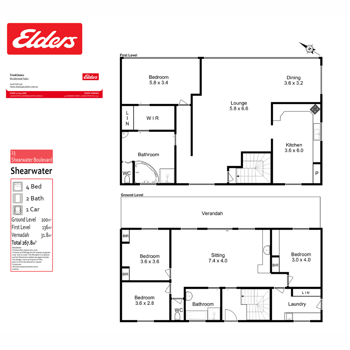 23 Shearwater Boulevard, Shearwater, TAS, 7307 - Floorplan 1