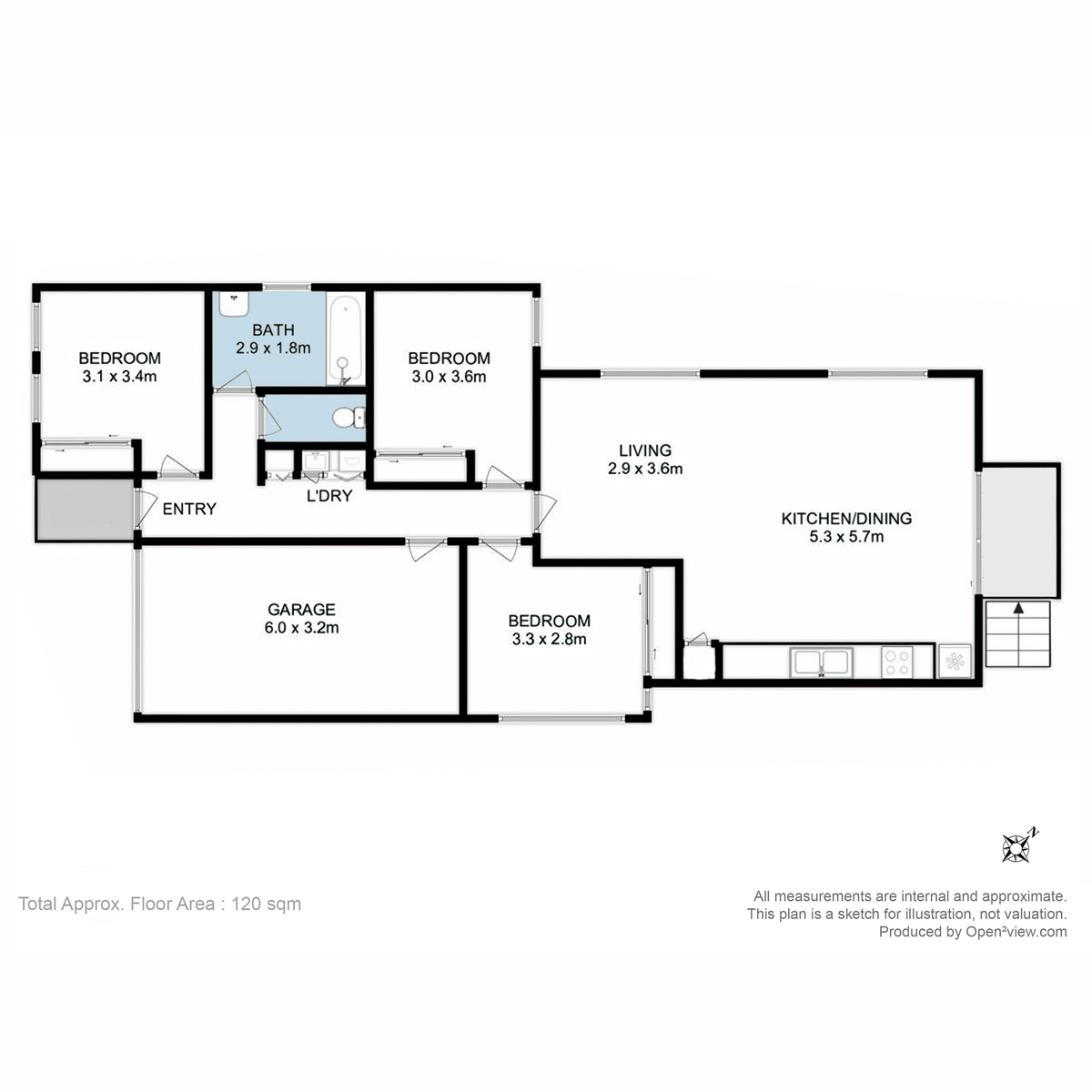 3/11 Flamenco Circle, Glenorchy, TAS, 7010 - Floorplan 1