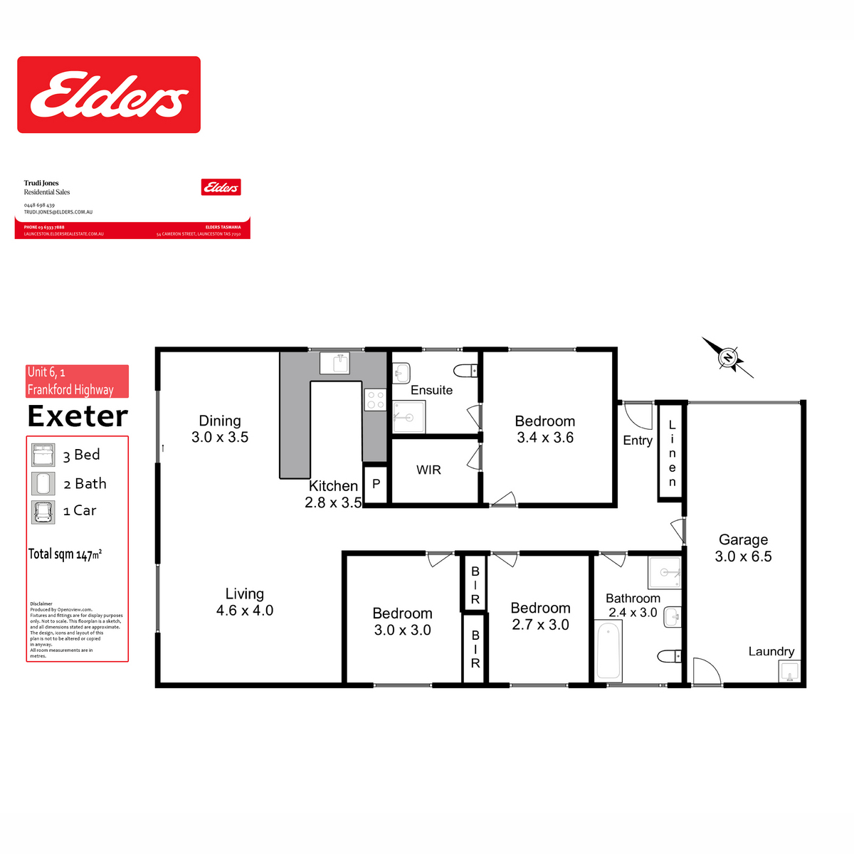 4/1 Frankford Road, Exeter, TAS, 7275 - Floorplan 1