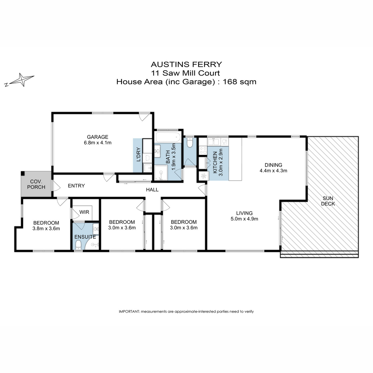 11 Saw Mill Court, Austins Ferry, TAS, 7011 - Floorplan 1
