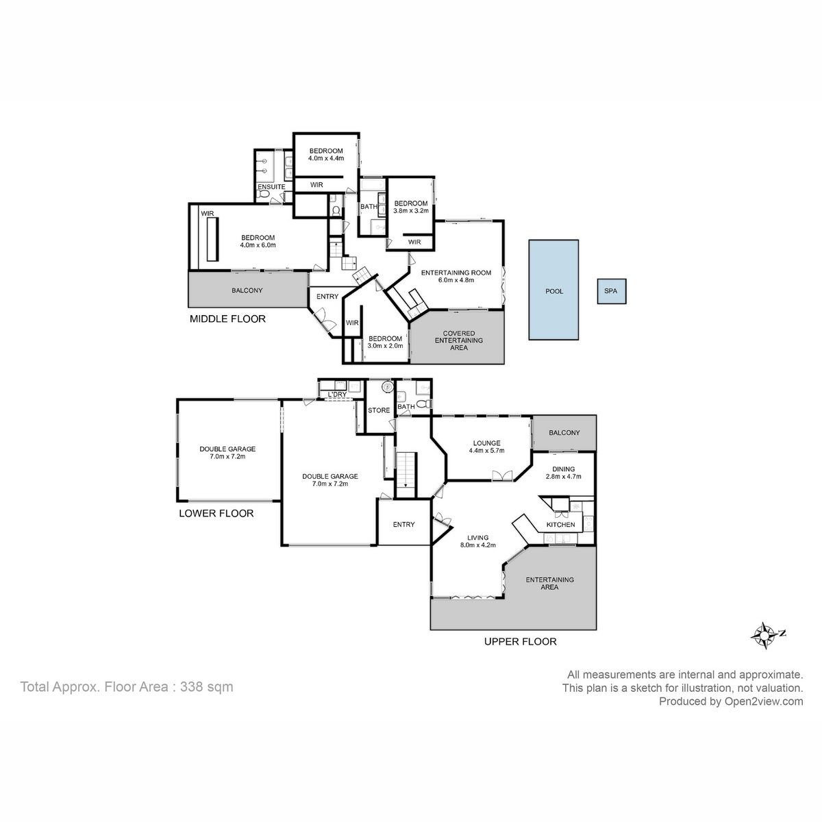38-40 Hillside Drive, Blackmans Bay, TAS, 7052 - Floorplan 1