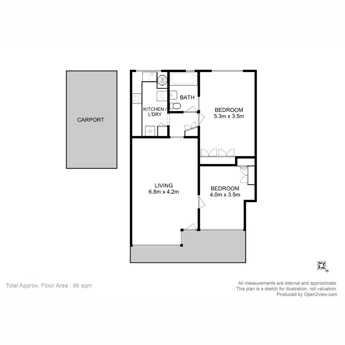 2/409 Sandy Bay Road, Sandy Bay, TAS, 7005 - Floorplan 1