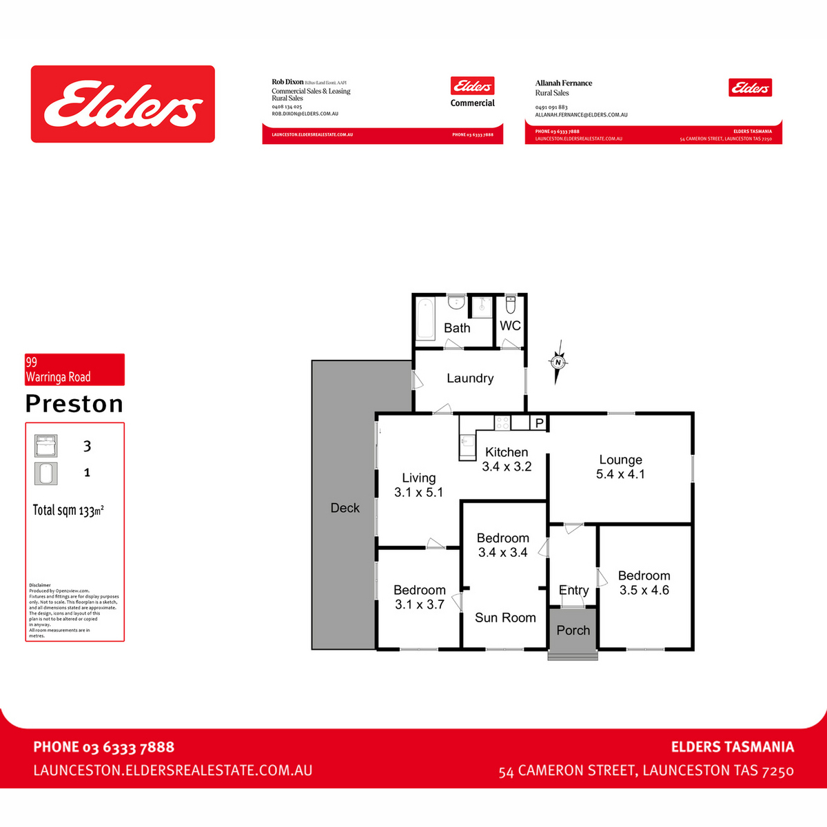 99 Warringa Road, Preston, TAS, 7315 - Floorplan 1