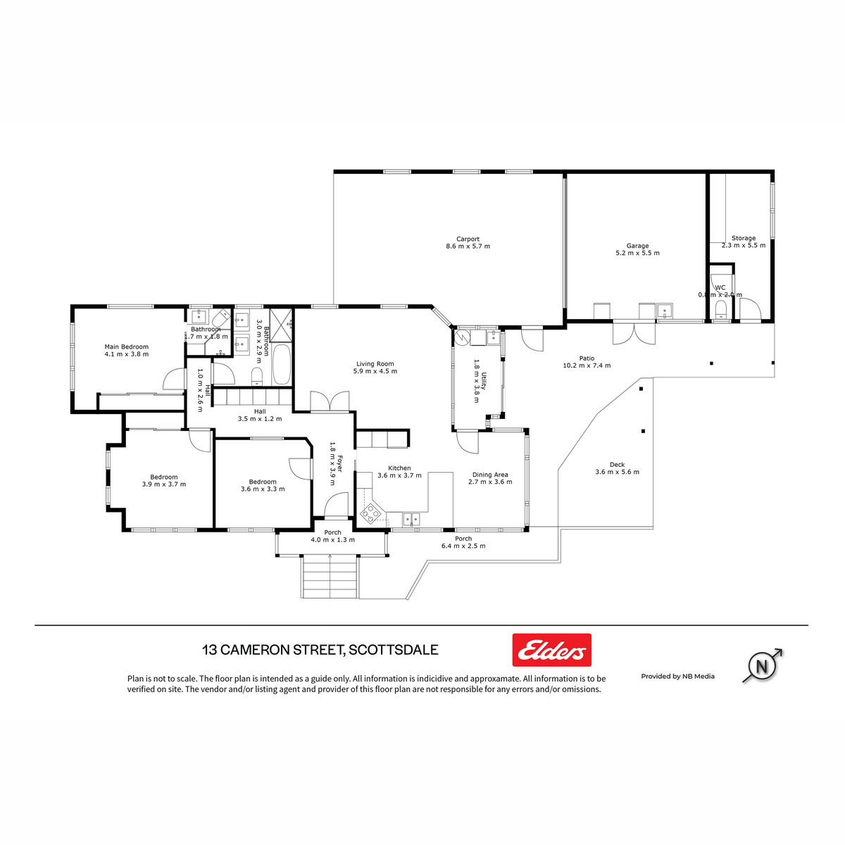 13 Cameron Street, Scottsdale, TAS, 7260 - Floorplan 1