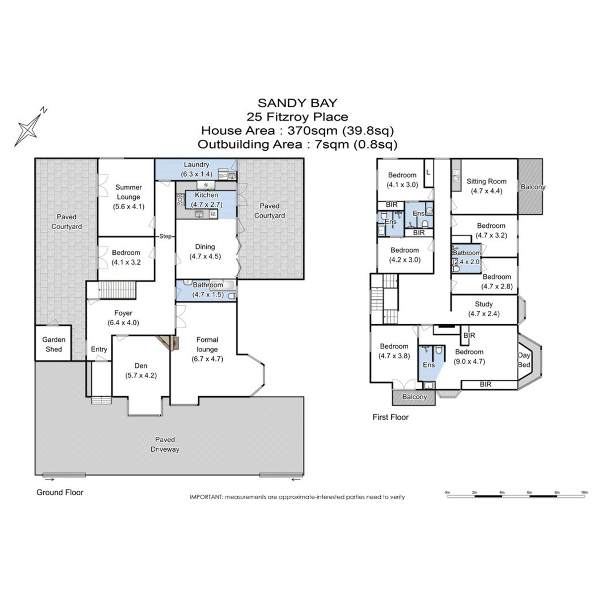 25 Fitzroy Place, Sandy Bay, TAS, 7005 - Floorplan 1