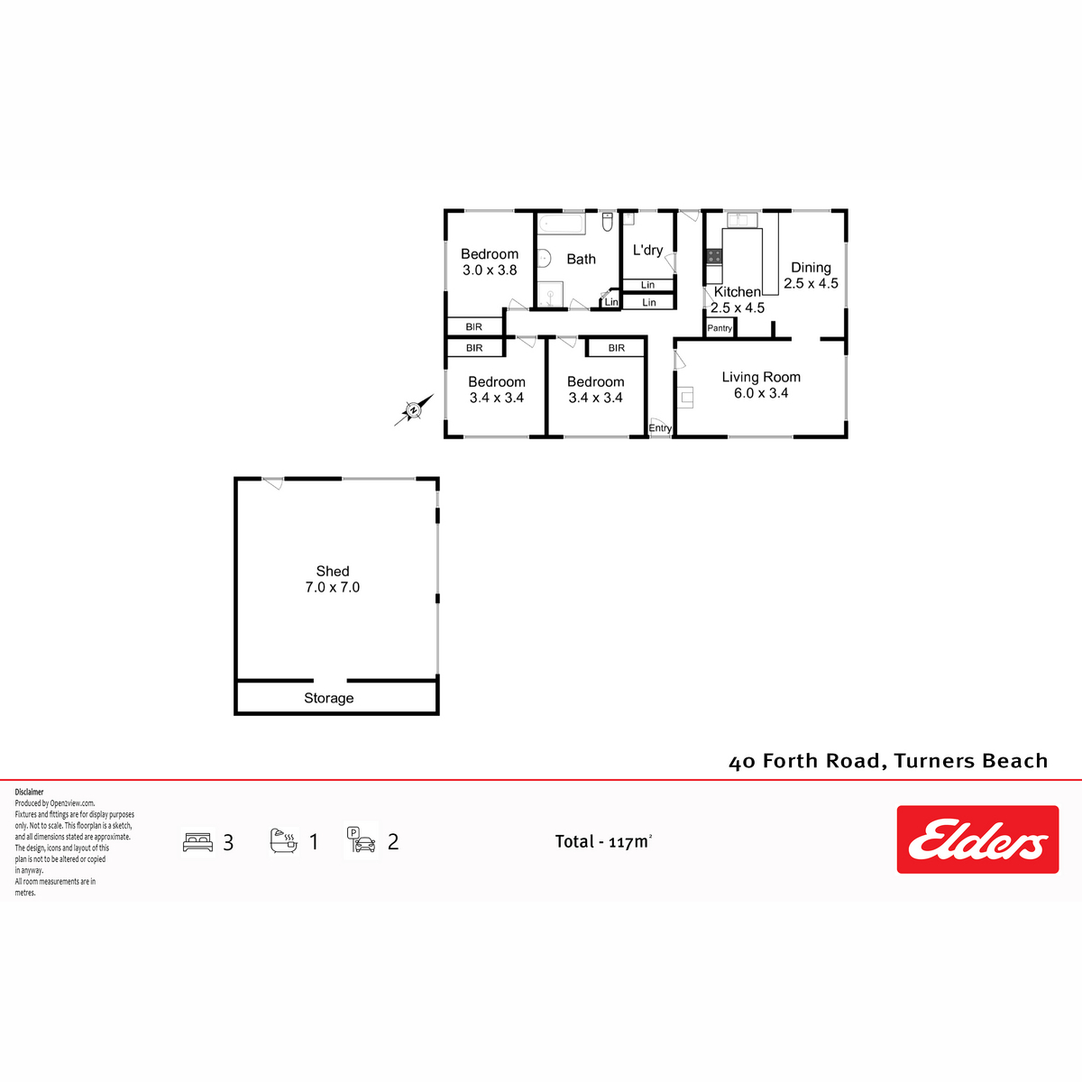 40 Forth Road, Turners Beach, TAS, 7315 - Floorplan 1