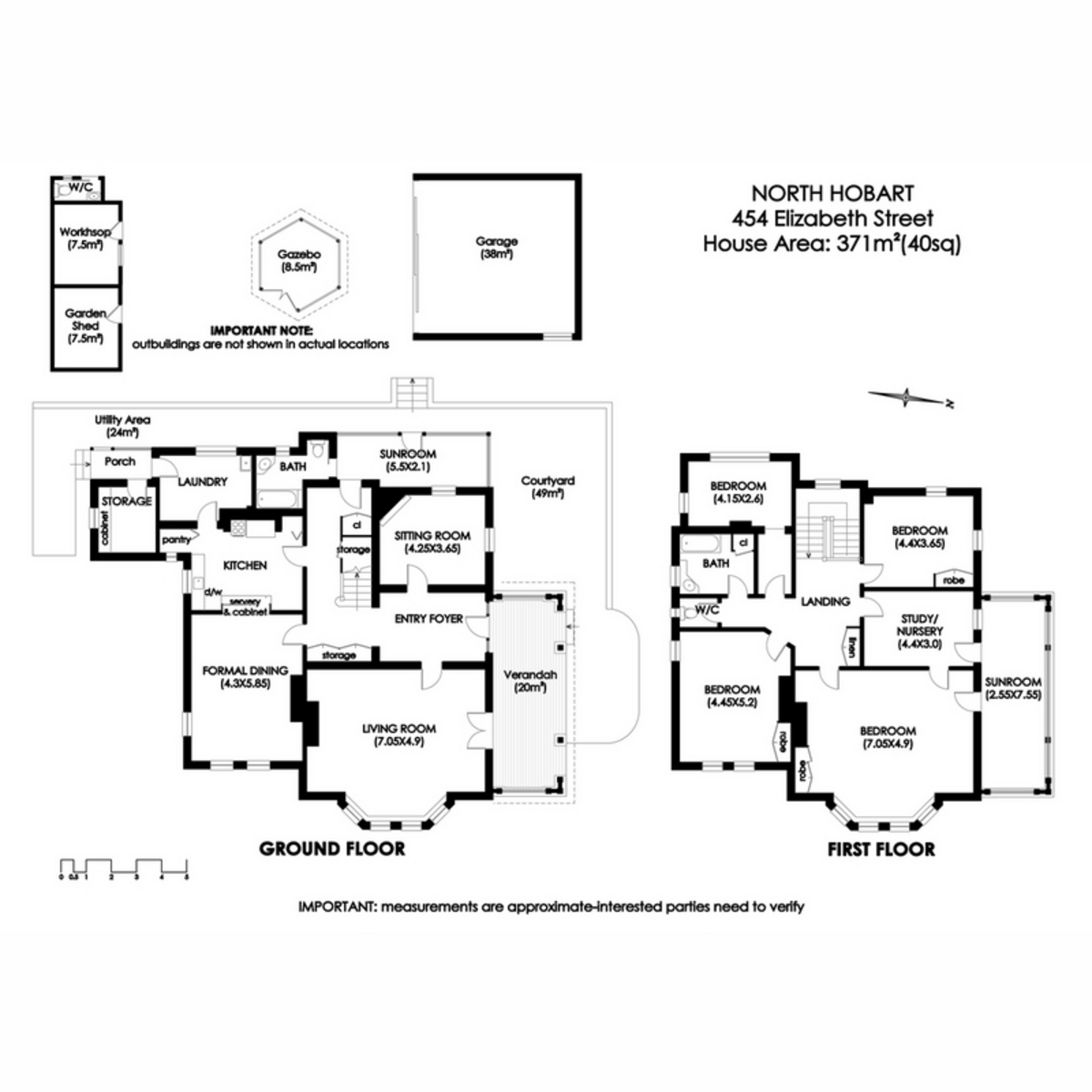 454 Elizabeth Street, North Hobart, TAS, 7000 - Floorplan 1