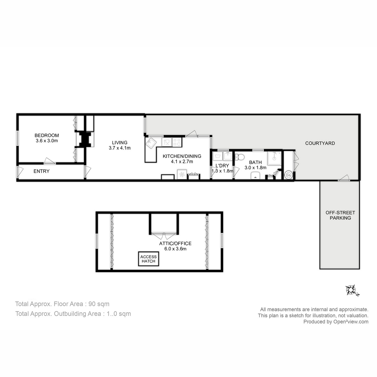 33 Feltham Street, North Hobart, TAS, 7000 - Floorplan 1