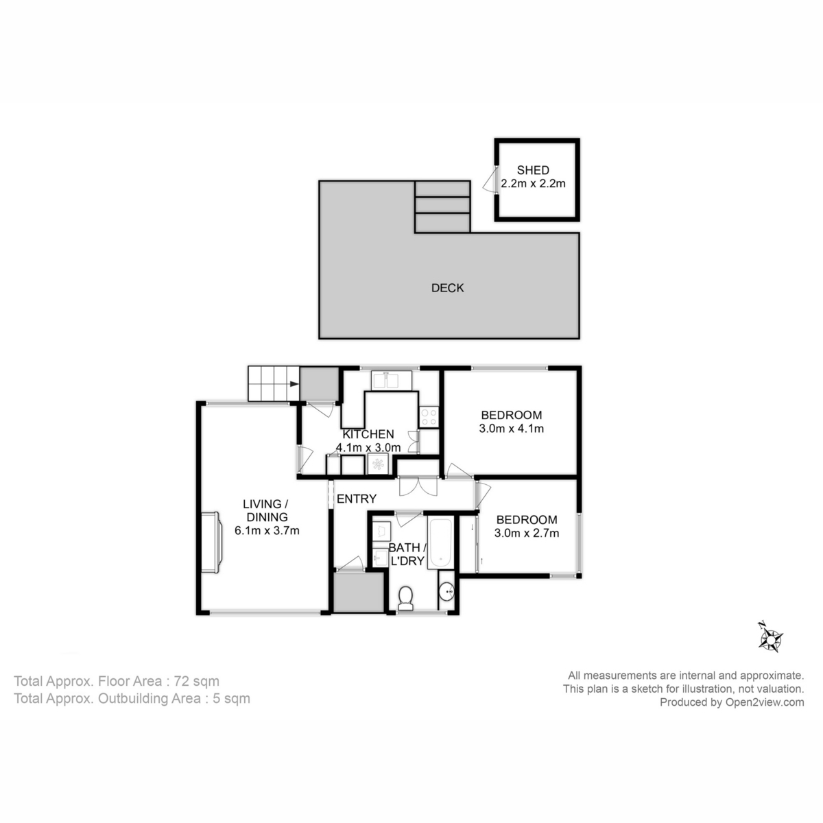 21 Waratah Road, Risdon Vale, TAS, 7016 - Floorplan 1