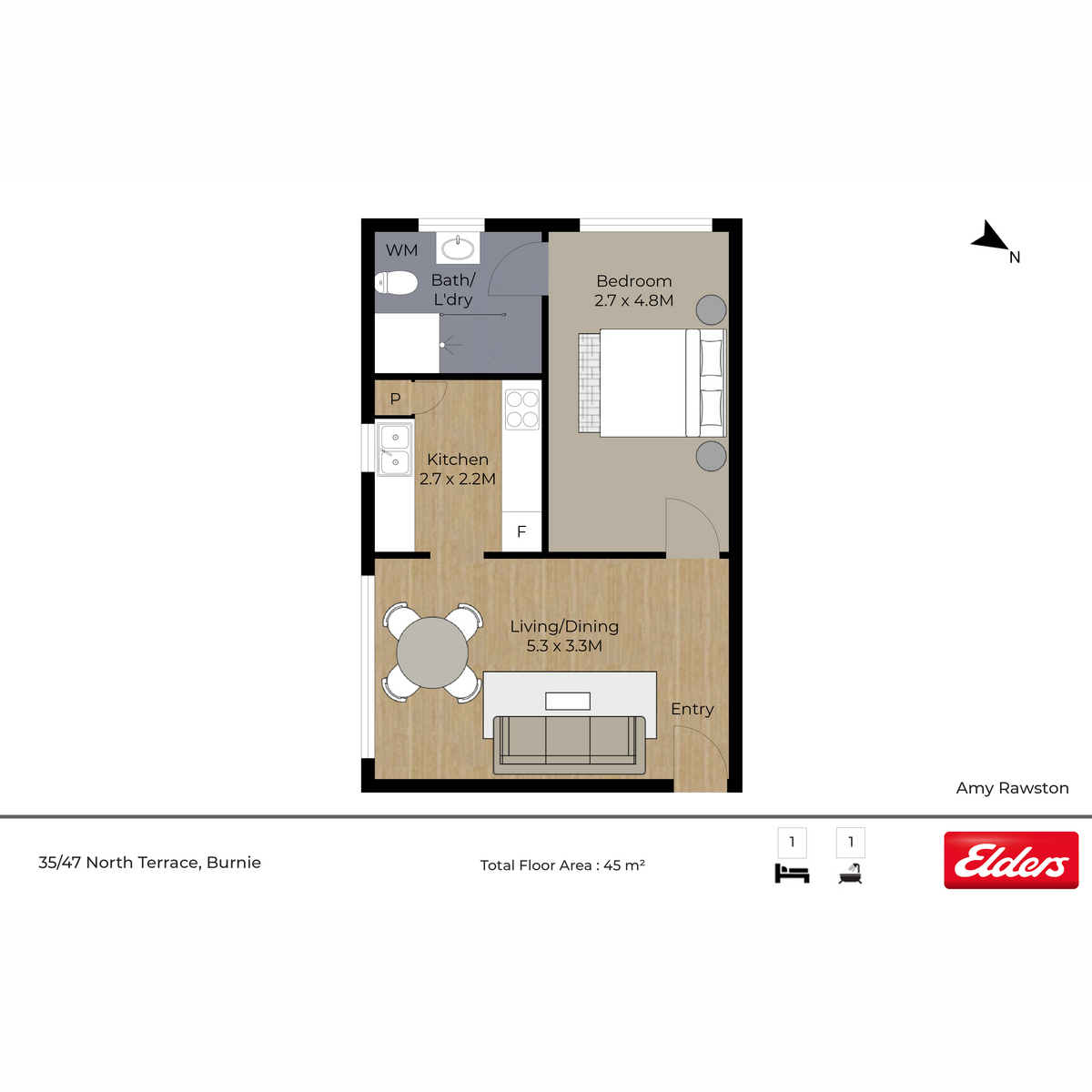 35/47 North Terrace, Burnie, TAS, 7320 - Floorplan 1