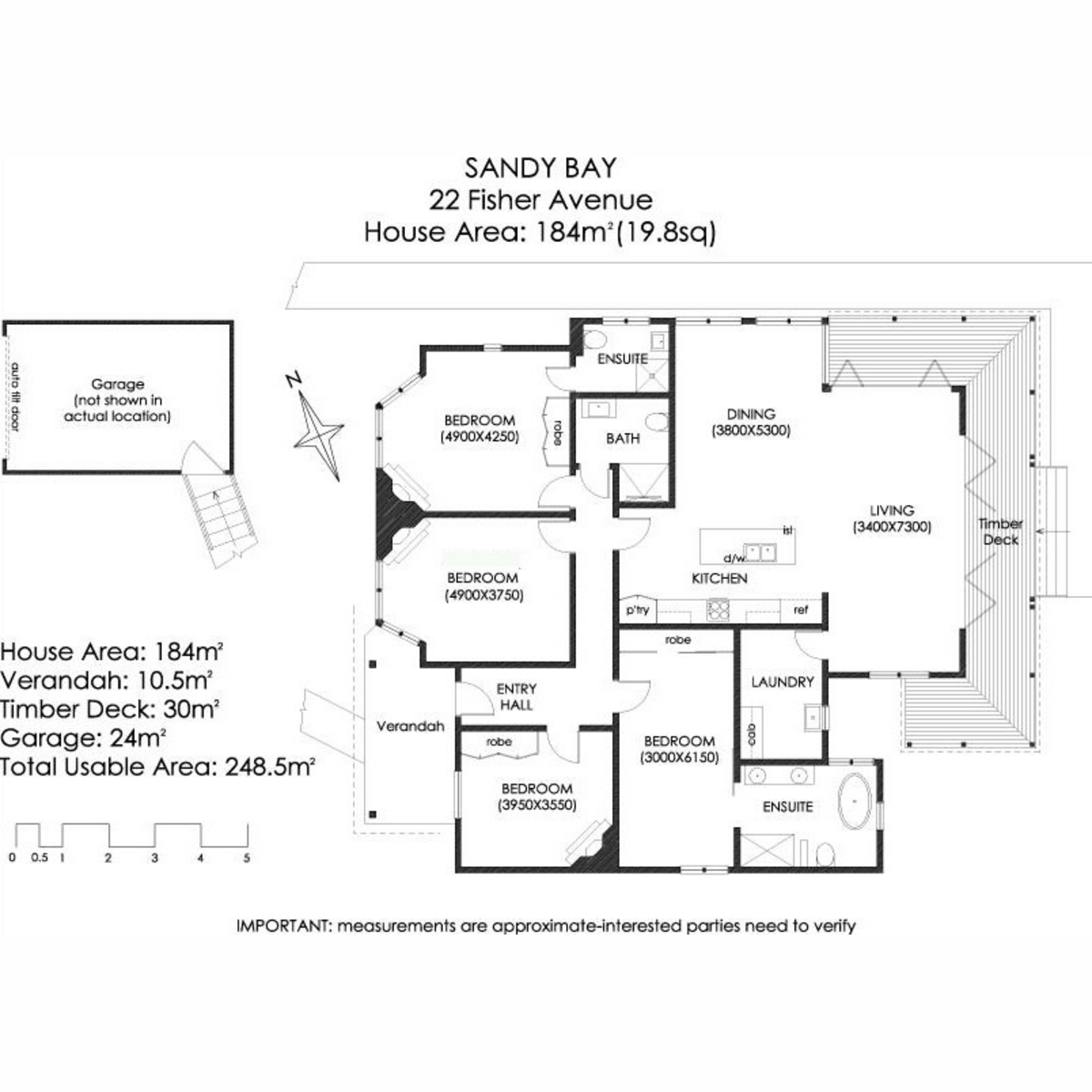 22 Fisher Avenue, Sandy Bay, TAS, 7005 - Floorplan 1