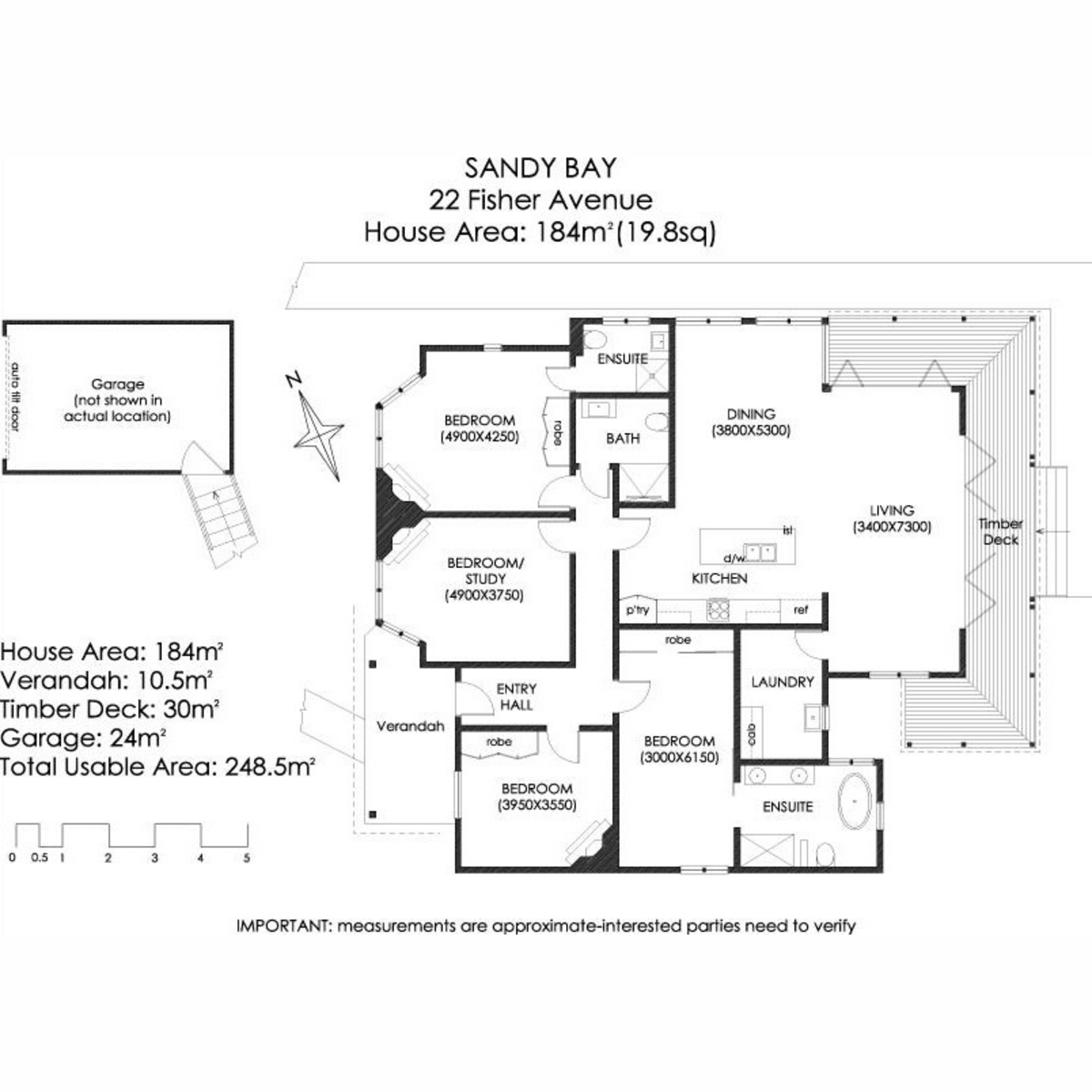 22 Fisher Avenue, Sandy Bay, TAS, 7005 - Floorplan 1