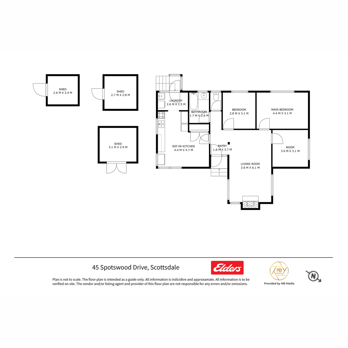45 Spotswood Drive, Scottsdale, TAS, 7260 - Floorplan 1