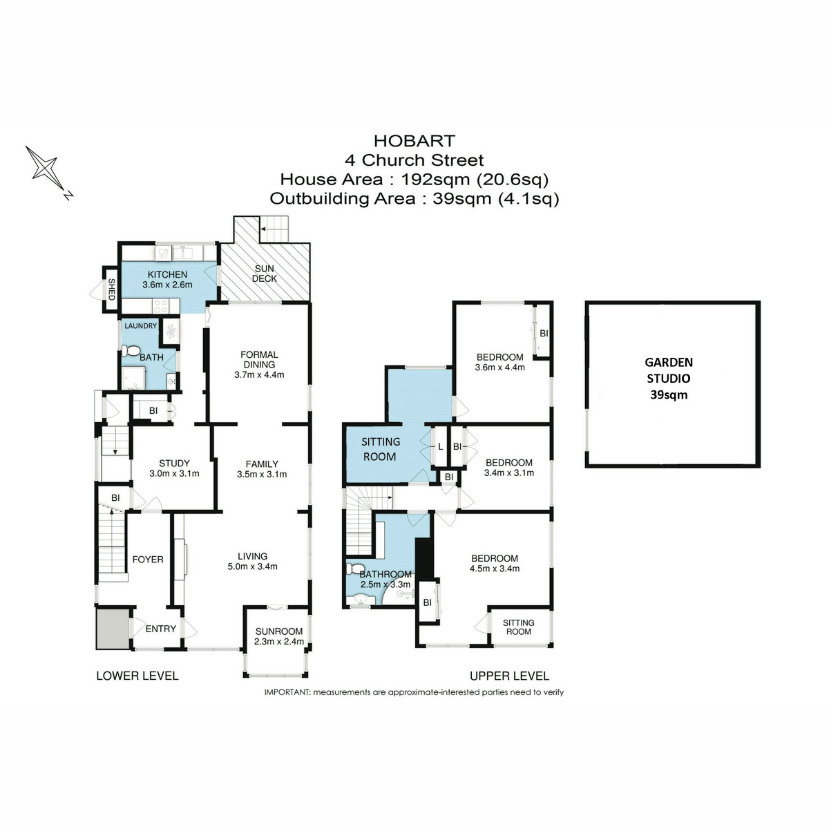 4 Church Street, Hobart, TAS, 7000 - Floorplan 1
