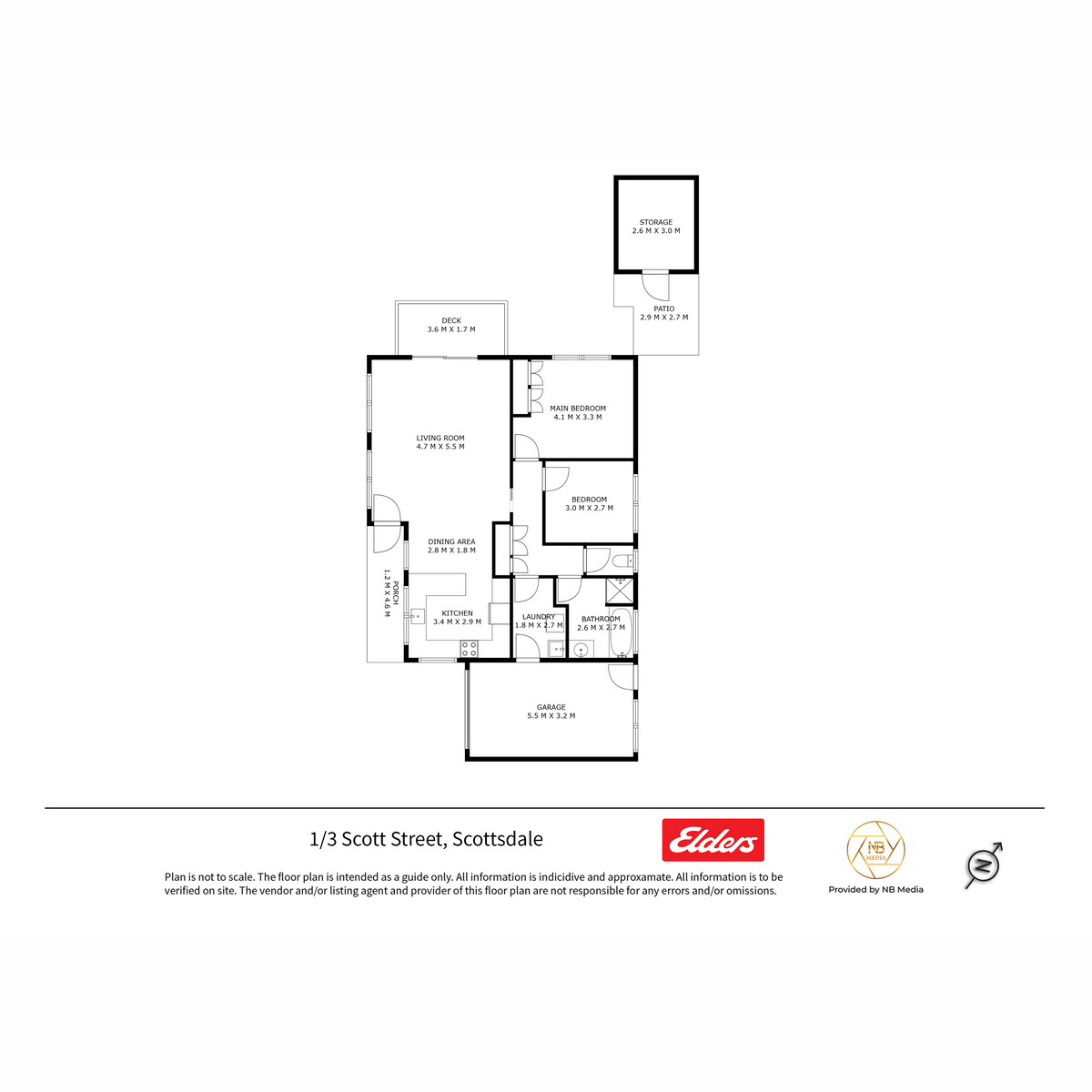 1/3 Scott Street, Scottsdale, TAS, 7260 - Floorplan 1