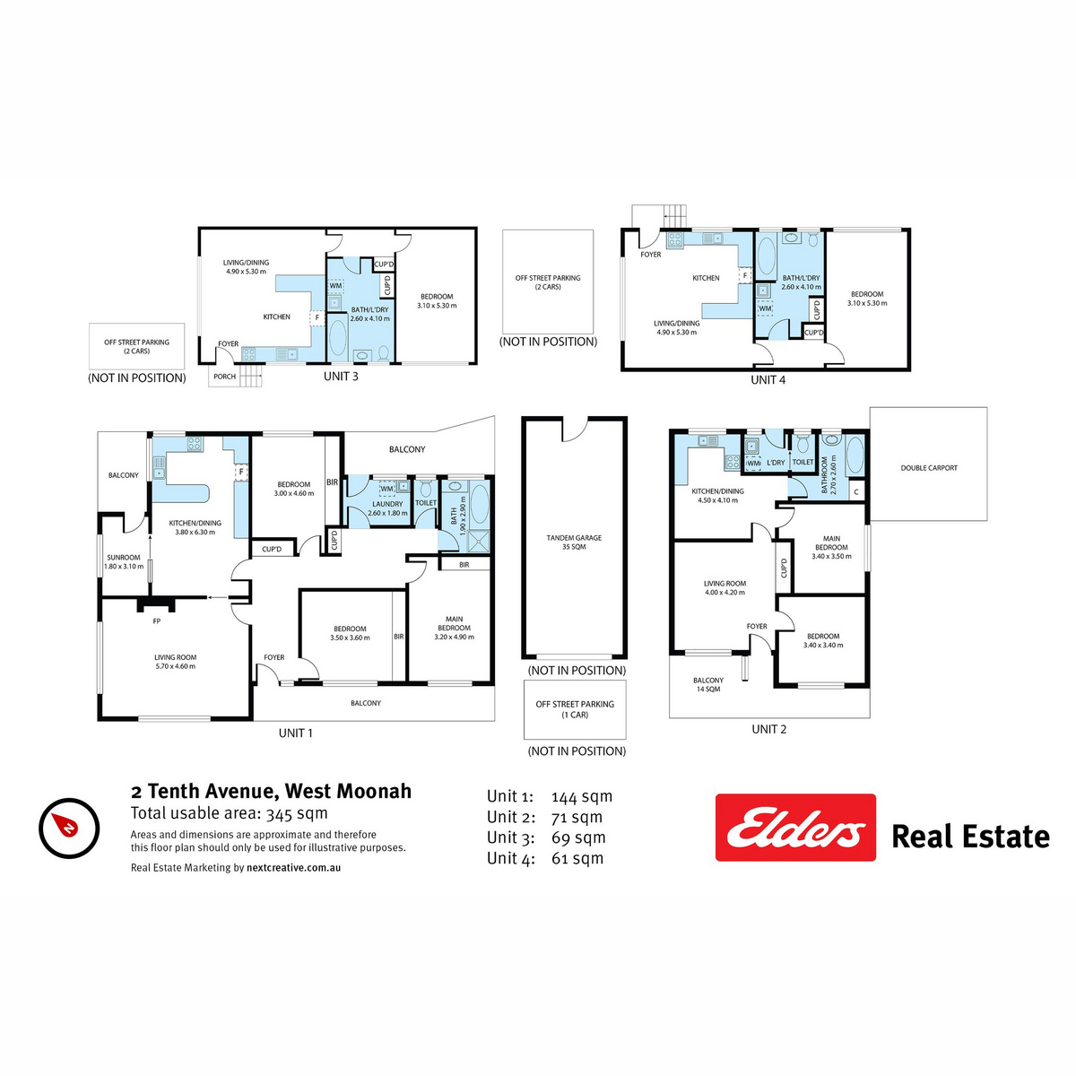 2, 3 & 4/2 Tenth Avenue, West Moonah, TAS, 7009 - Floorplan 1