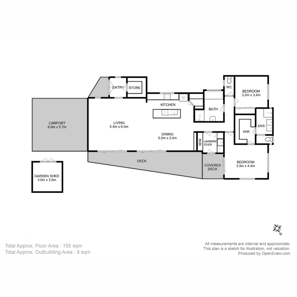 6 Oxleys Road, Kettering, TAS, 7155 - Floorplan 1