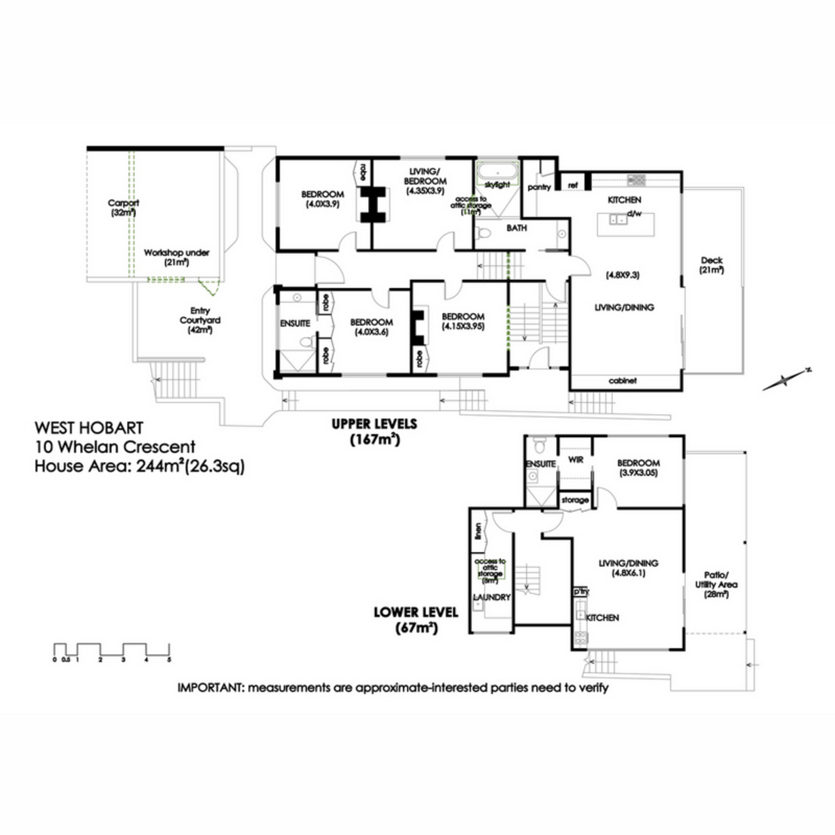 10 Whelan Crescent, West Hobart, TAS, 7000 - Floorplan 1