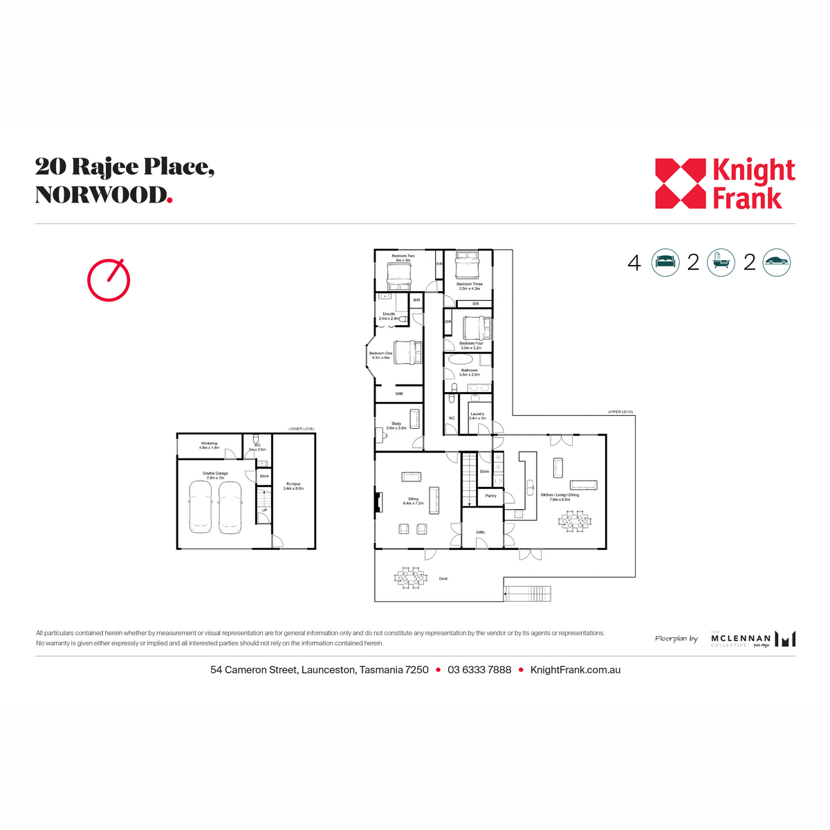 20 Rajee Place, Norwood, TAS, 7250 - Floorplan 1