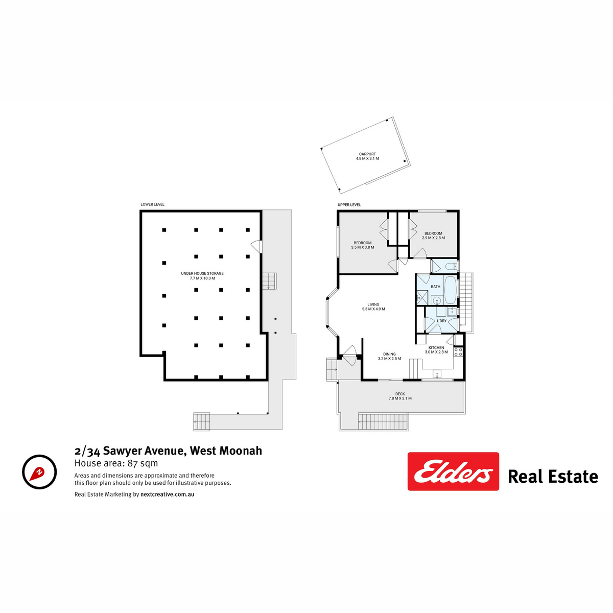2/34 Sawyer Avenue, West Moonah, TAS, 7009 - Floorplan 1