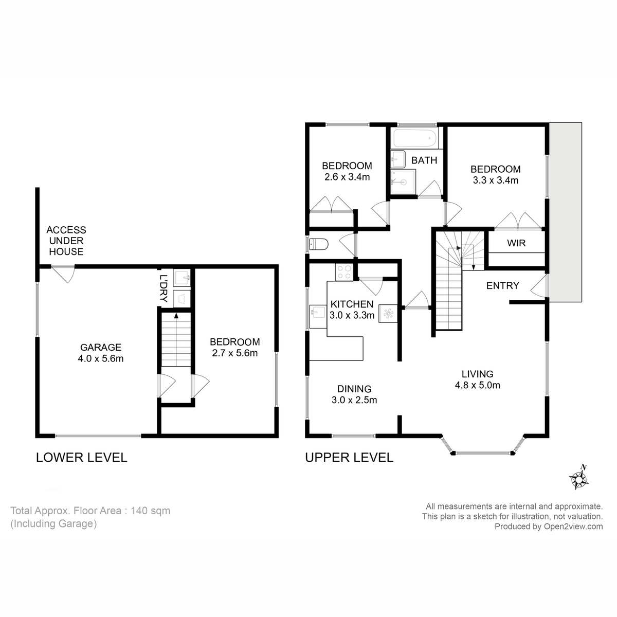 2/22-22a Summerhill Road, West Hobart, TAS, 7000 - Floorplan 1