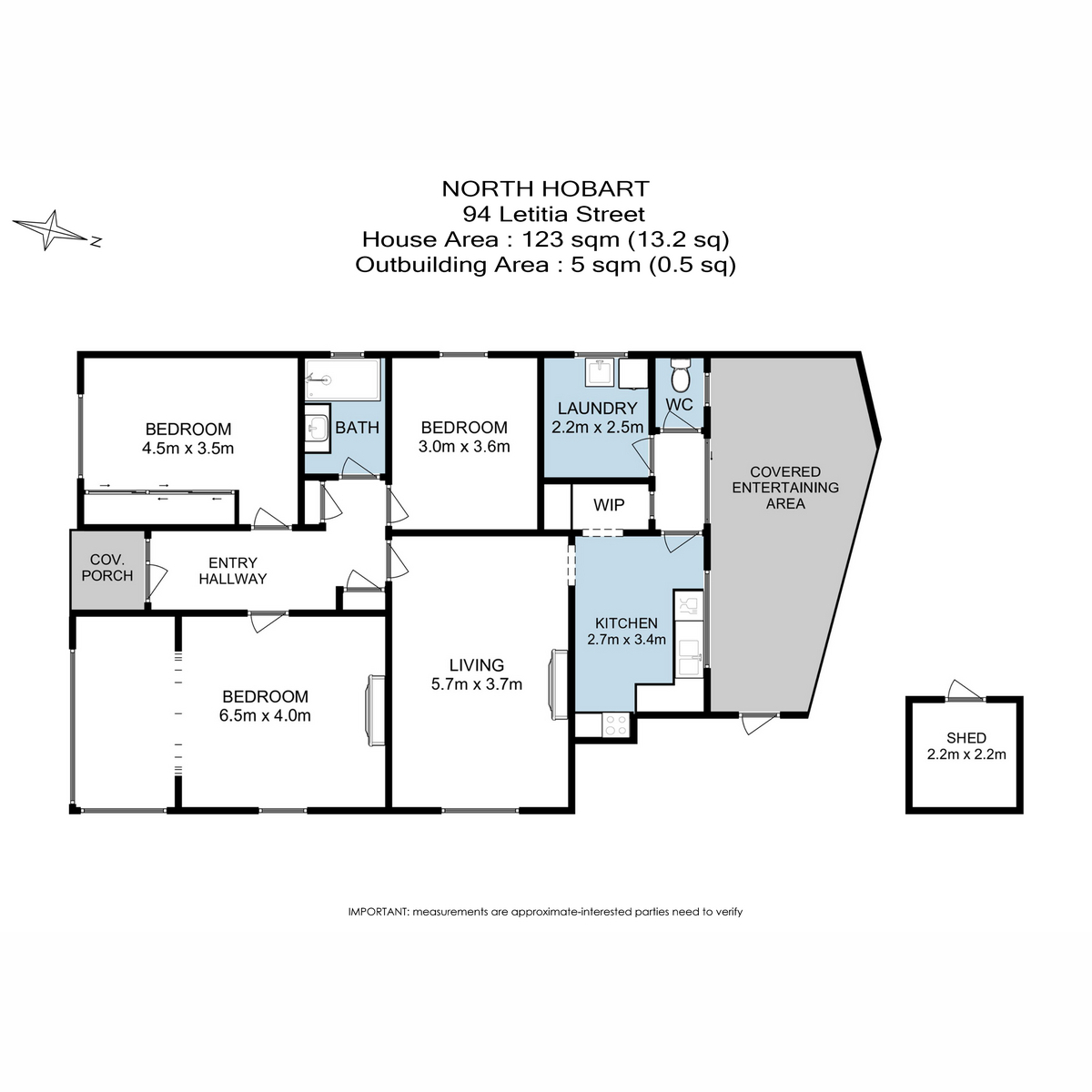 94 Letitia Street, North Hobart, TAS, 7000 - Floorplan 1