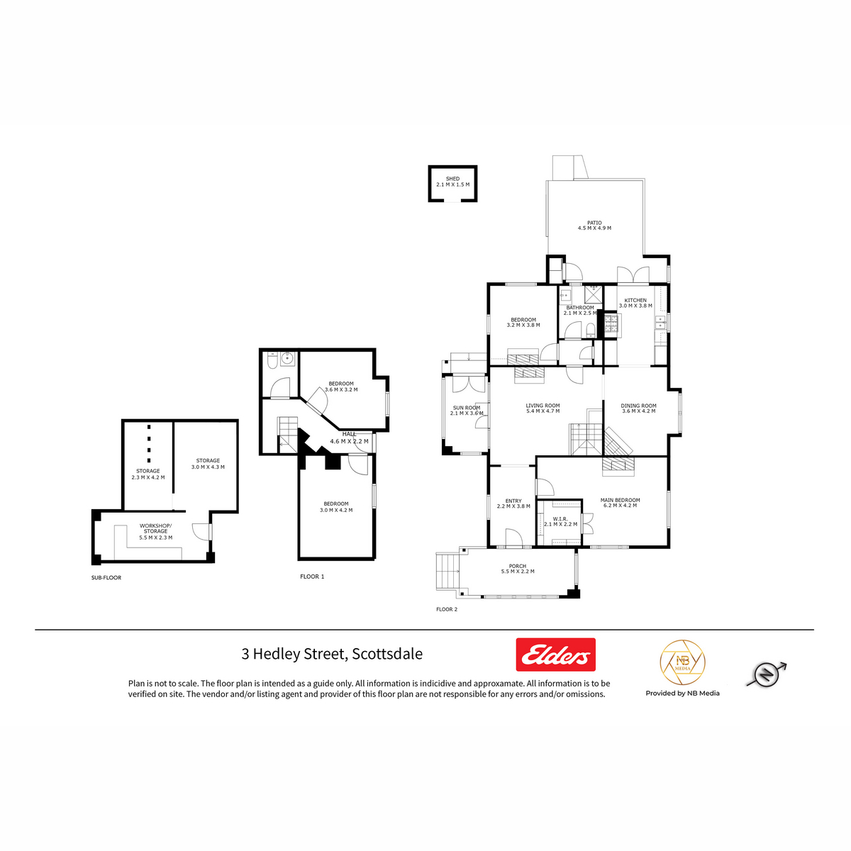 3 Hedley Street, Scottsdale, TAS, 7260 - Floorplan 1