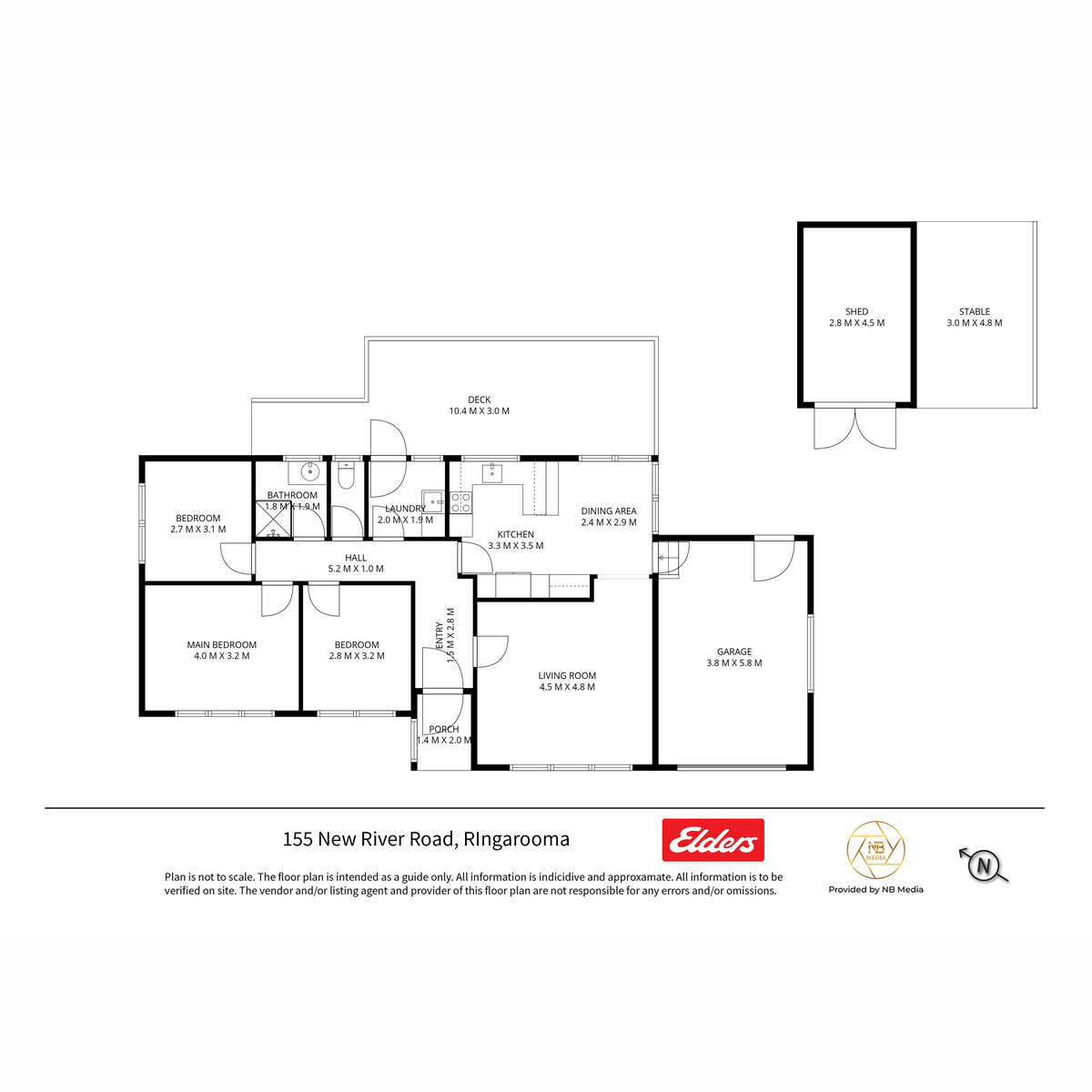 155 New River Road, Ringarooma, TAS, 7263 - Floorplan 1