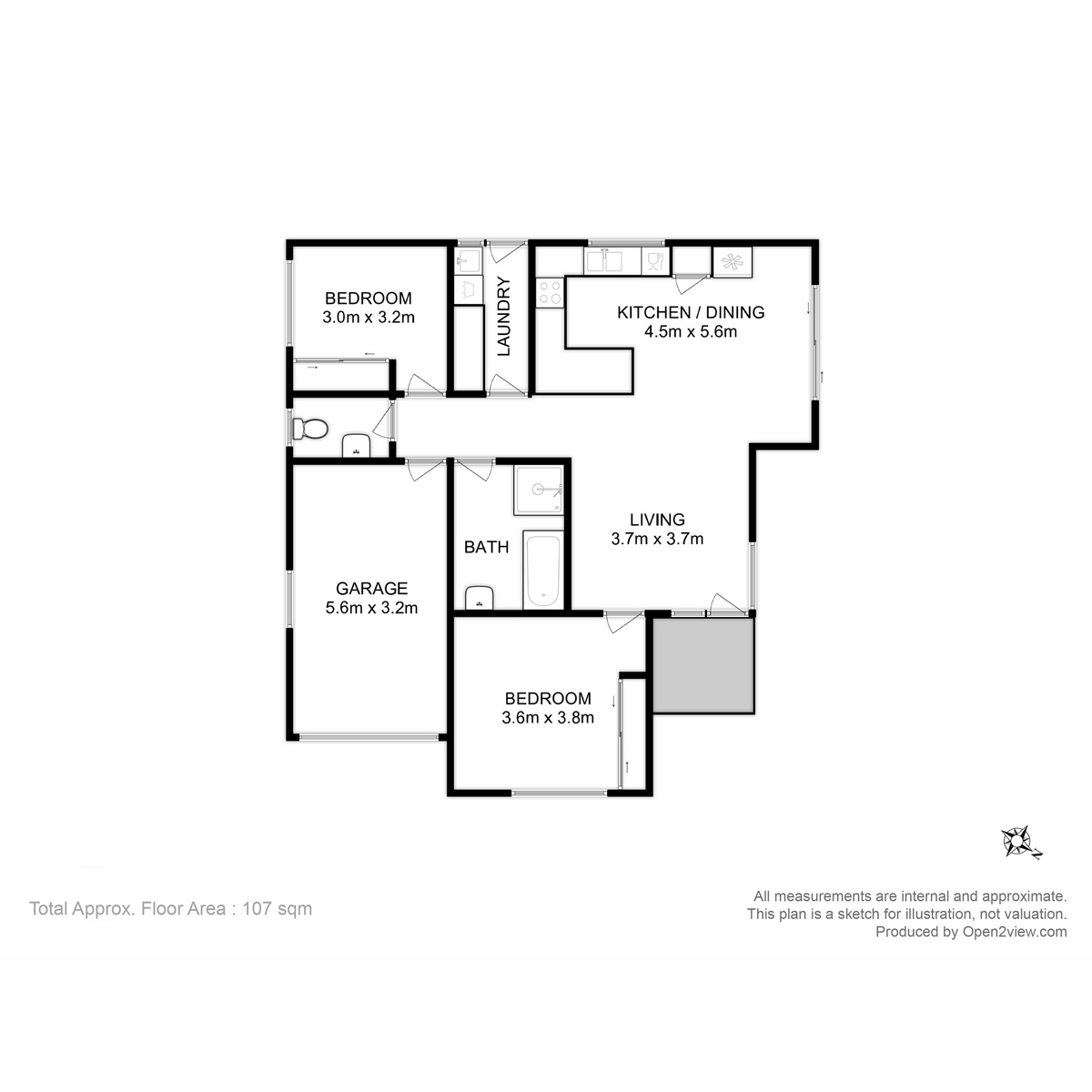 1/4 Sunsail Street, Snug, TAS, 7054 - Floorplan 1