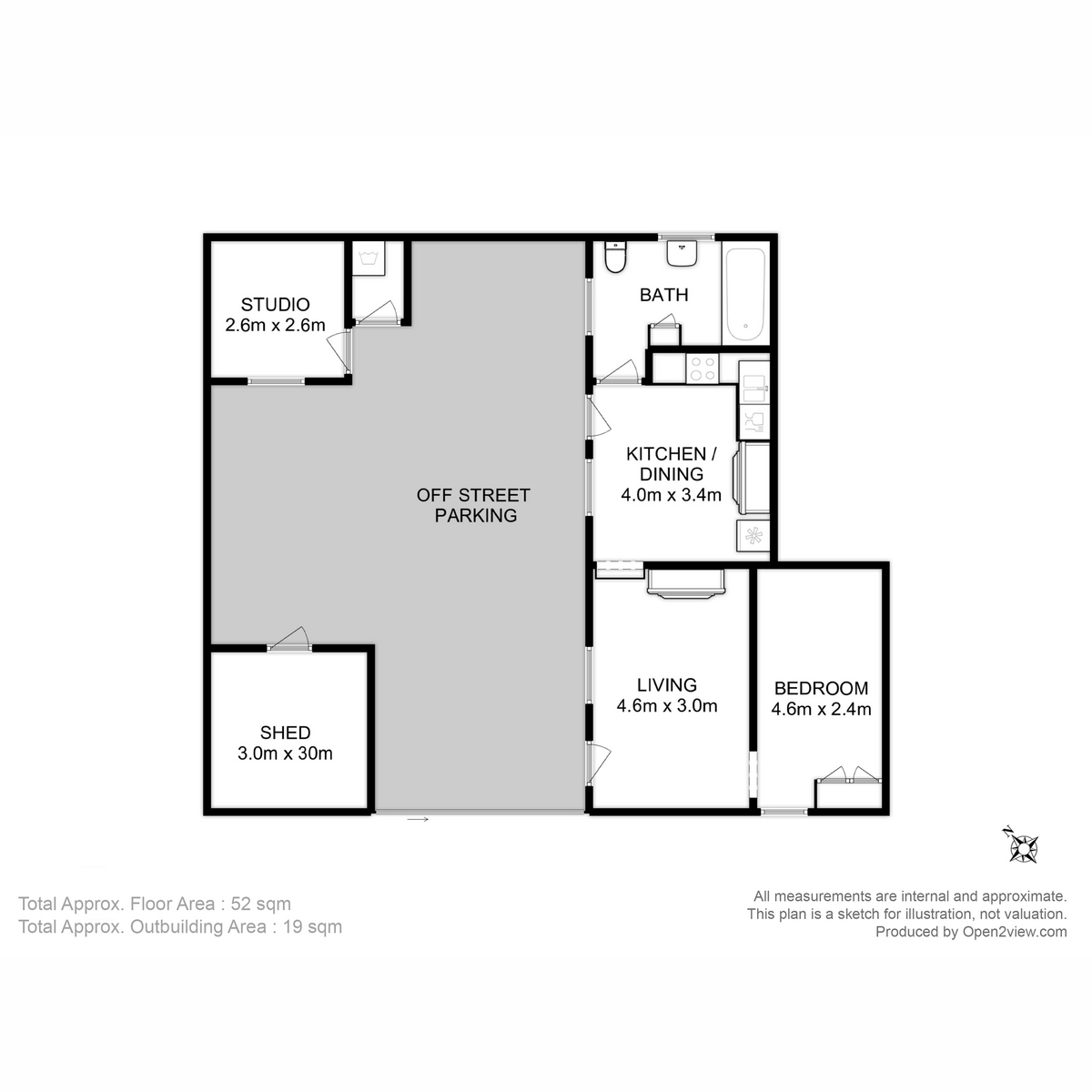 1/72 Warwick Street, Hobart, TAS, 7000 - Floorplan 1