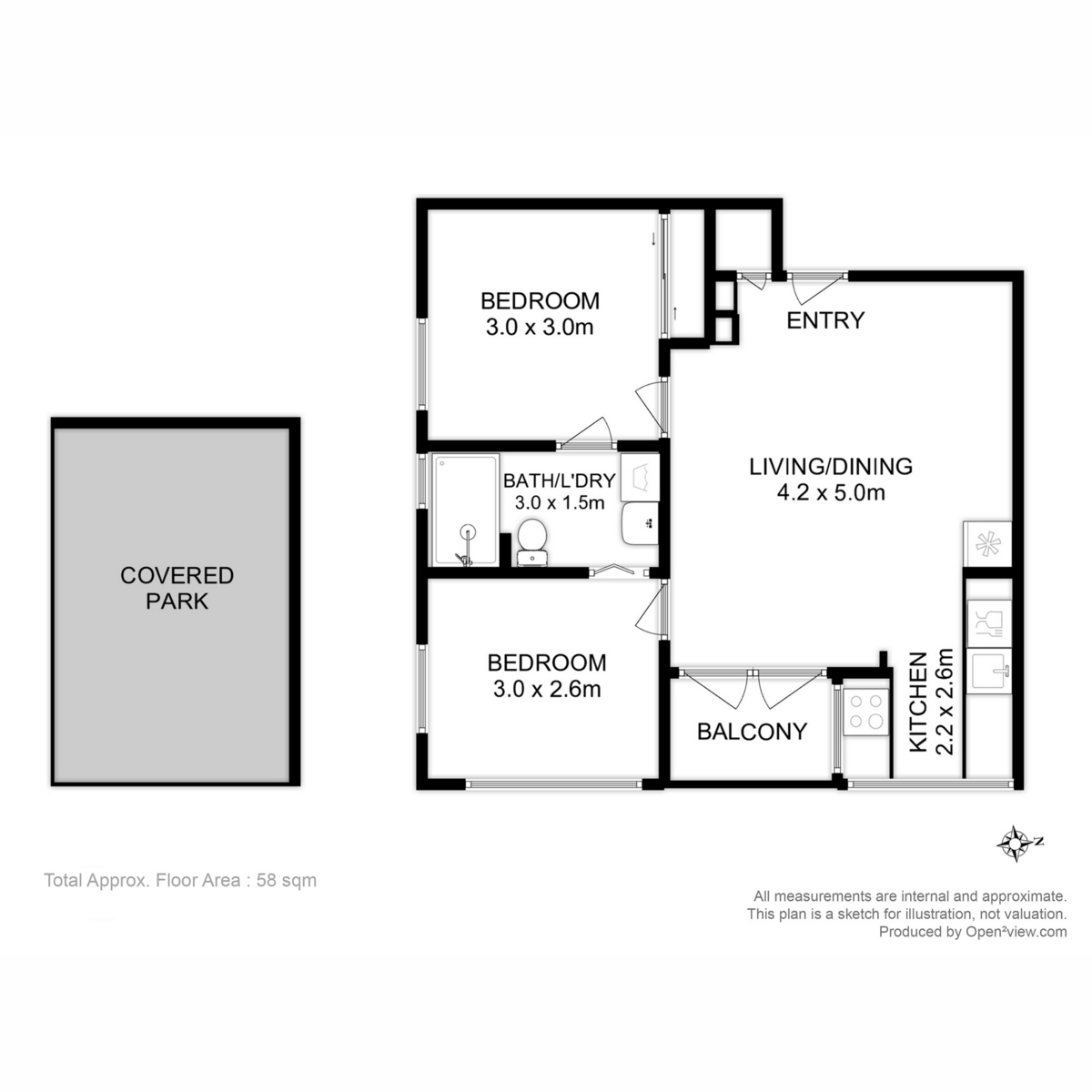 13/13 Battery Square, Battery Point, TAS, 7004 - Floorplan 1