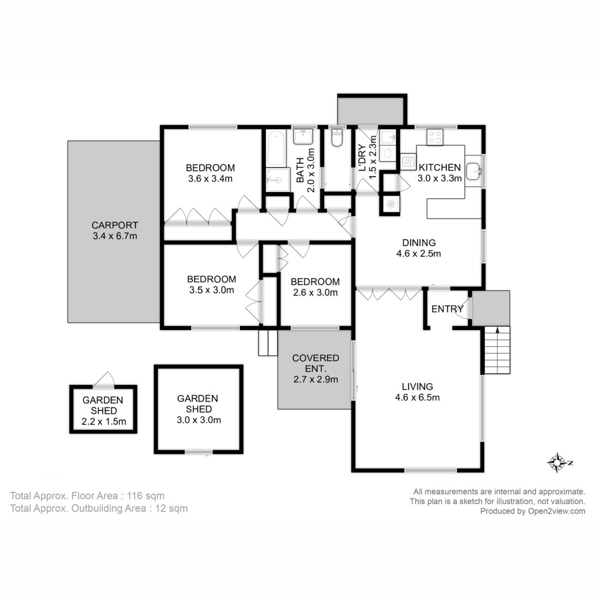 12 Amberley Court, Blackmans Bay, TAS, 7052 - Floorplan 1