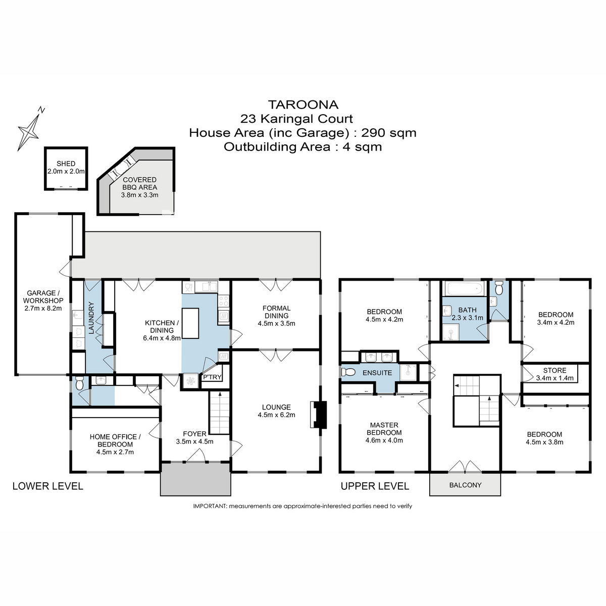 23 Karingal Court, Taroona, TAS, 7053 - Floorplan 1