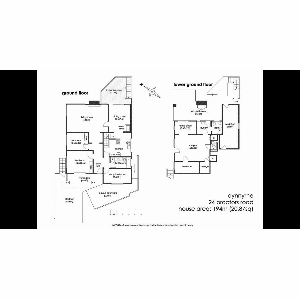 24 Proctors Road, Dynnyrne, TAS, 7005 - Floorplan 1