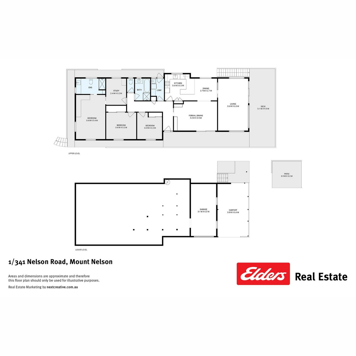 1/341 Nelson Road, Mount Nelson, TAS, 7007 - Floorplan 1